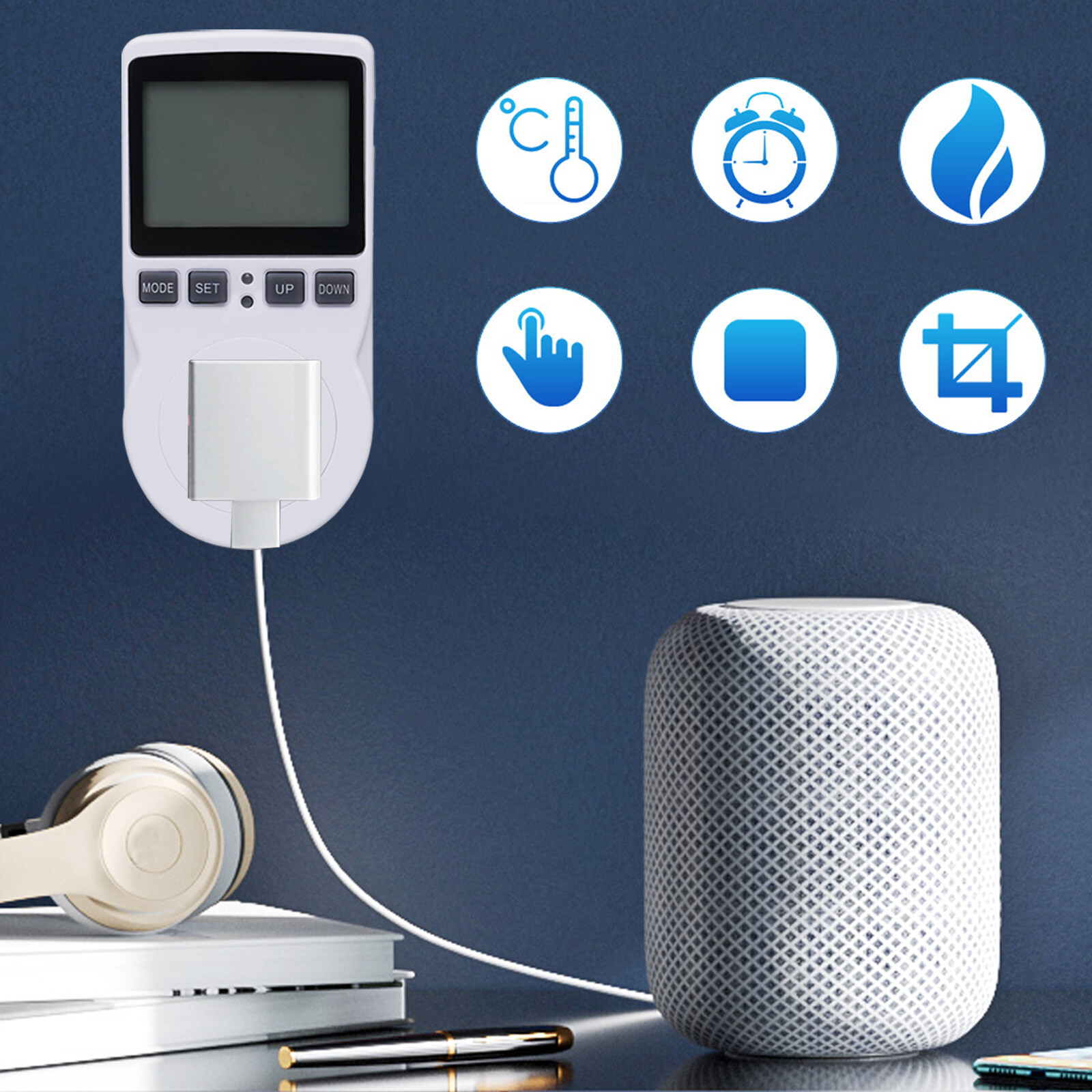Digital Plug in Thermostat Timer Switch Socket Temperature Controller Switch