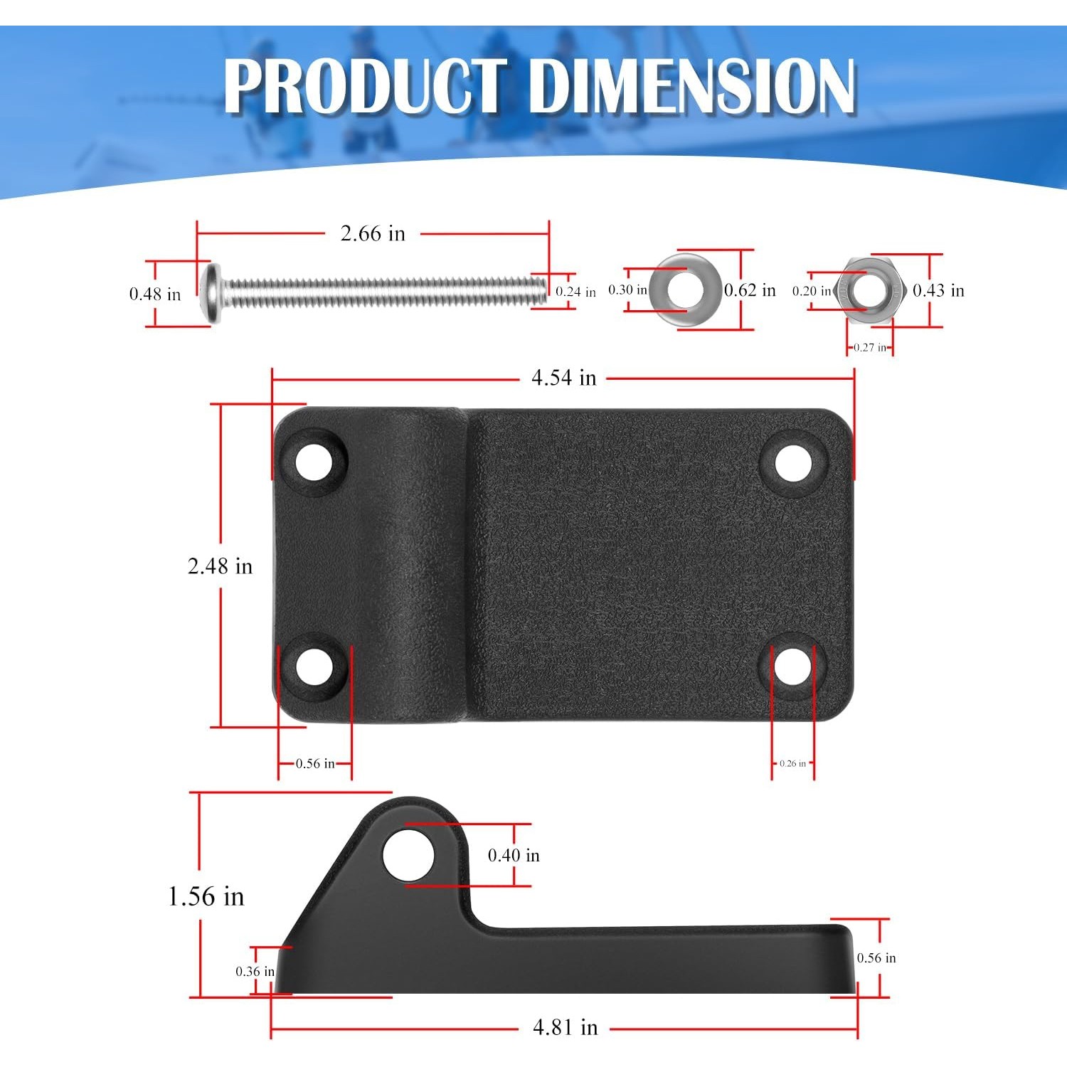 Scotty Downrigger Tilt-Up Mounting Bracket 1023 for 1080-1116&2500,Not 1050/1060