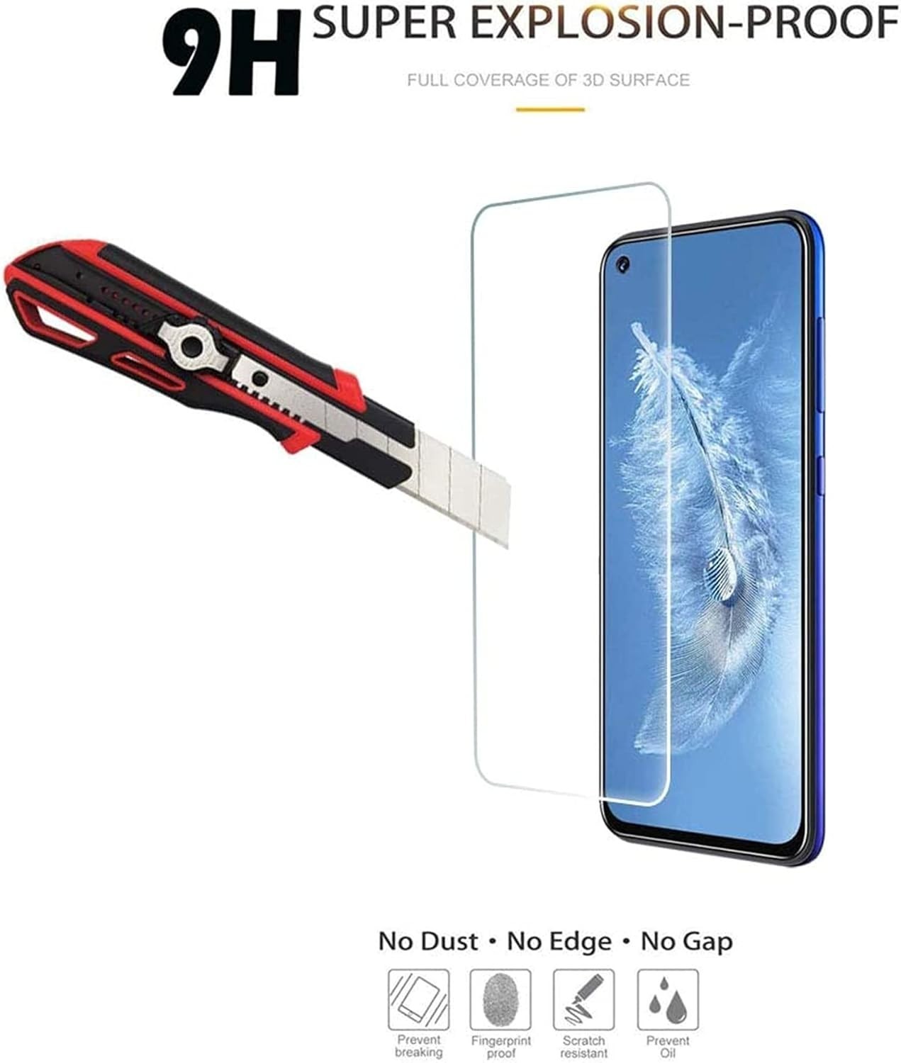 Foxx FOXXD A67L Screen Protector 5 Pack Bubble Free Scratch Resistant