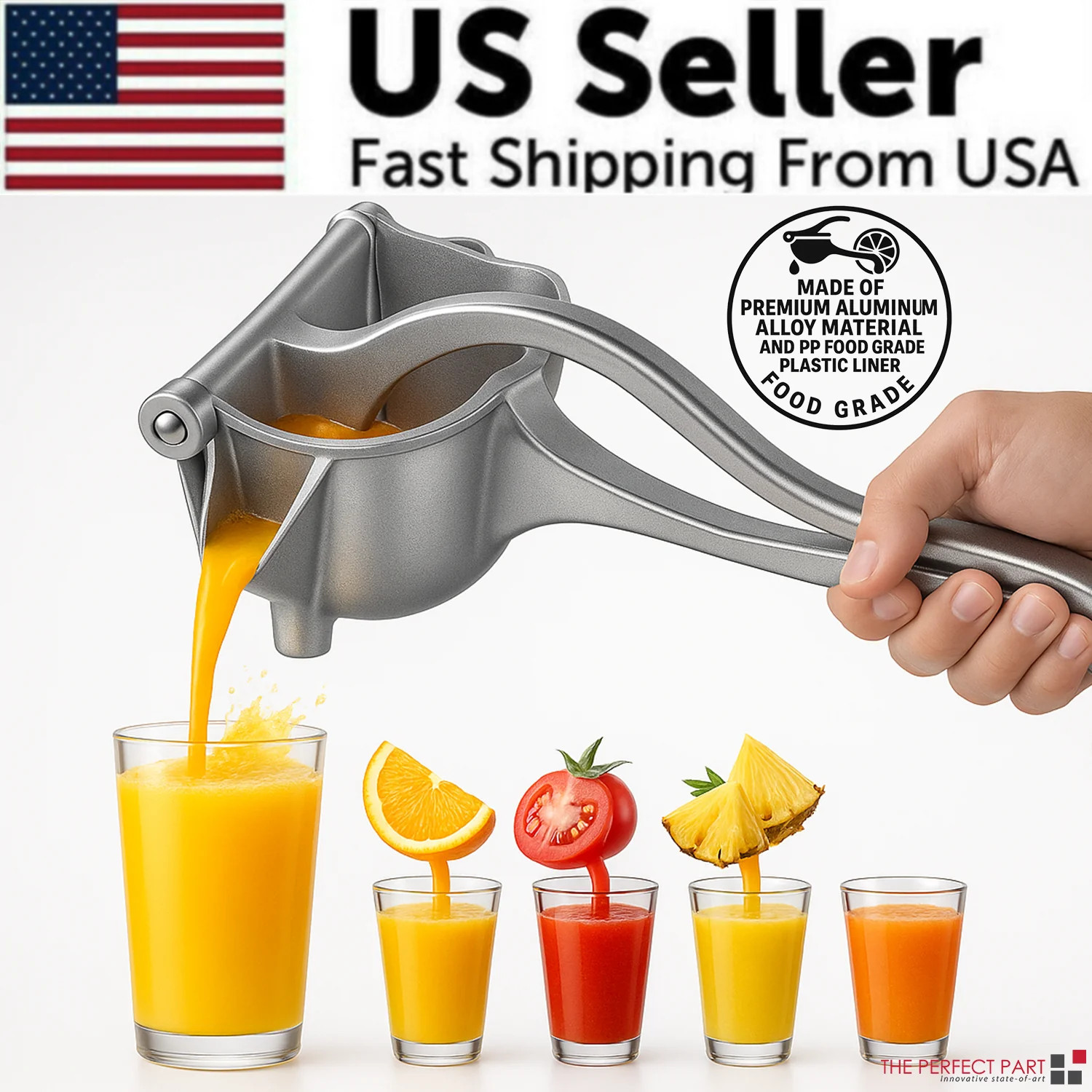 Professional Heavy Duty Metal Manual Juicer for Citrus Fruits