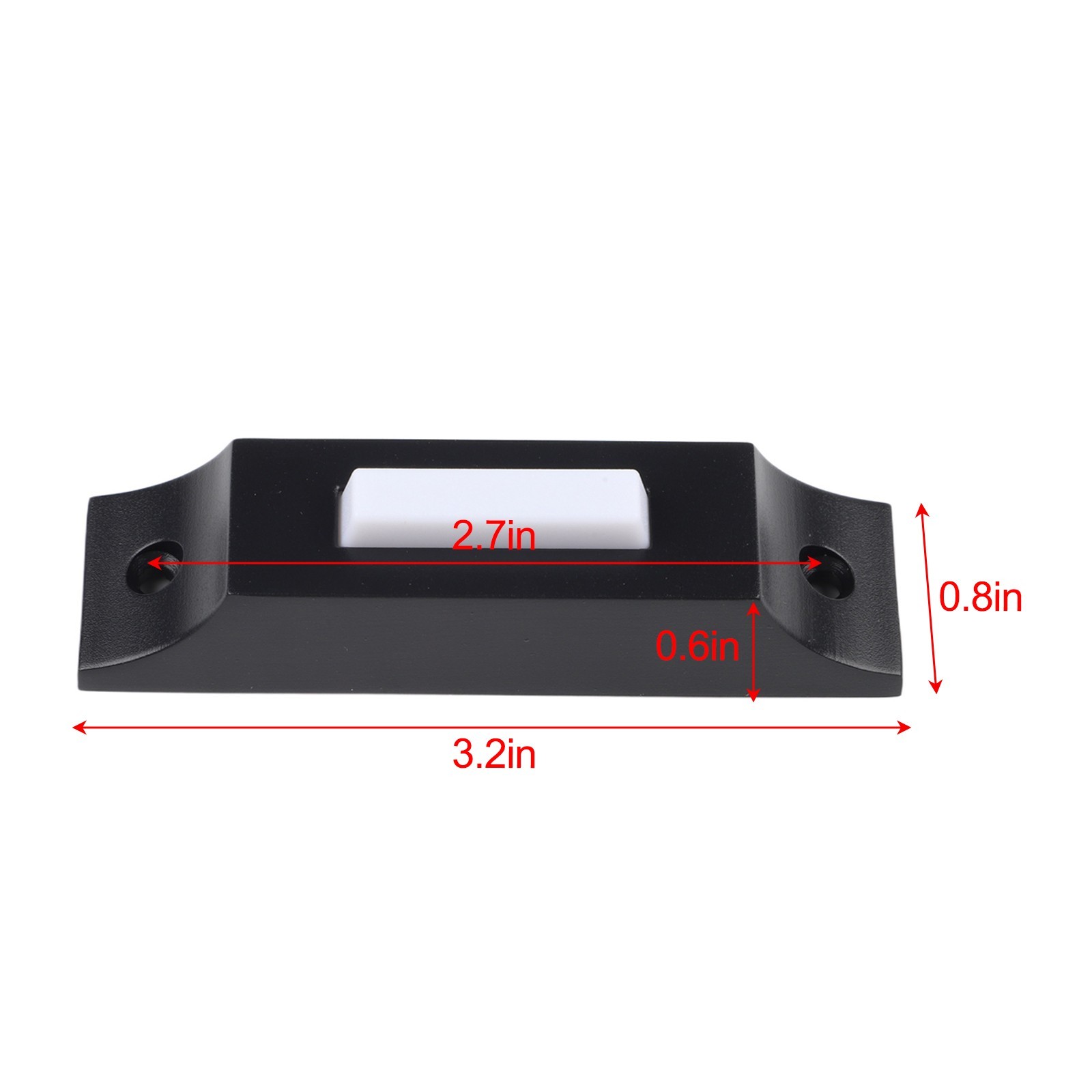 Weather Resistant Metal Doorbell Push Button Lighted Design Wall Mount