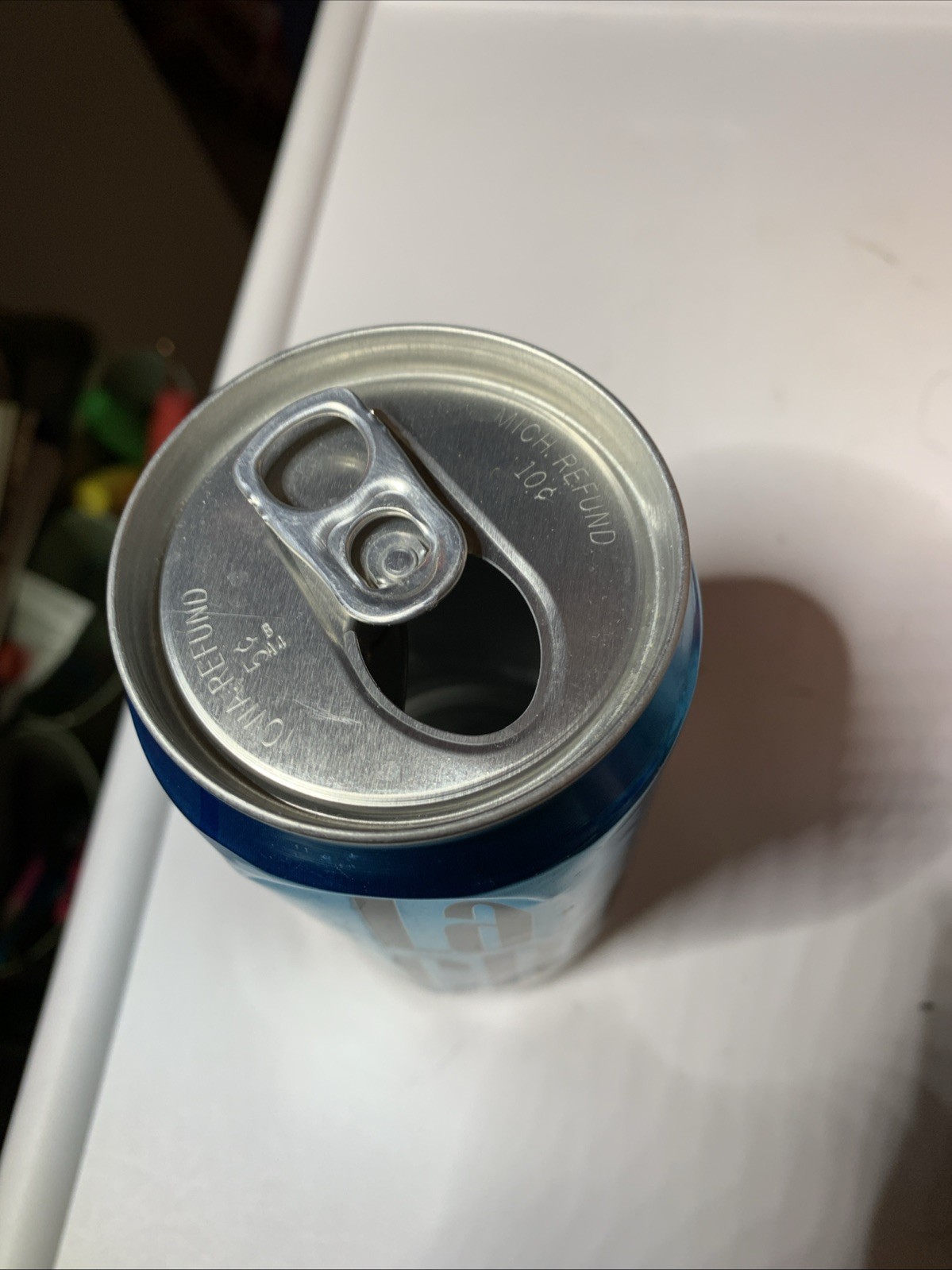 Empty Lacroix Soarkling Water Can