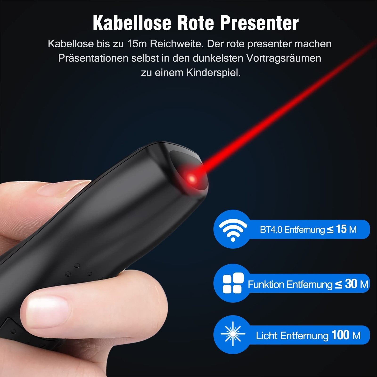 Presenter with Bag, 2.4 GHz Wireless Presenter Connection via USB Receiver,...