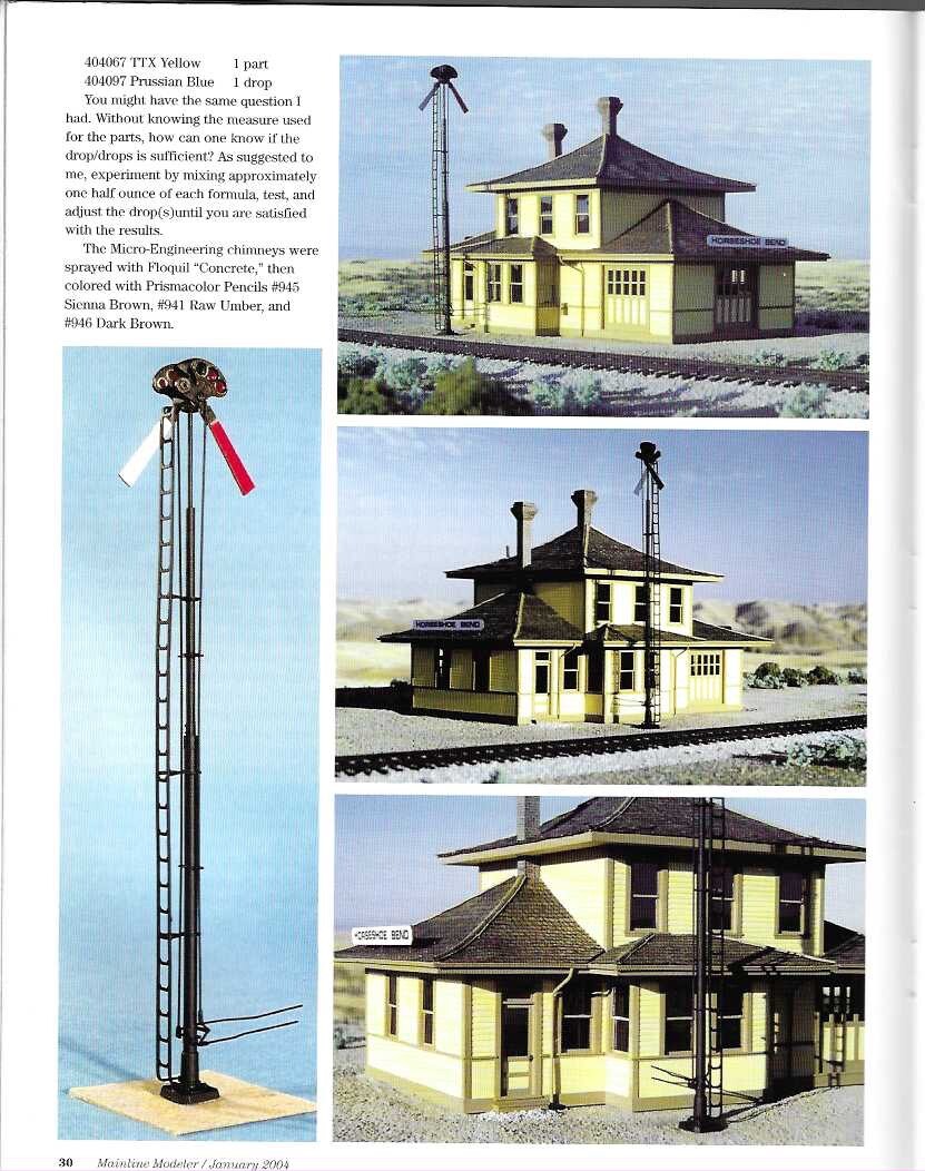 Mainline Modeler Jan 2004 N&W Horseshoe Depot Simplot KCS B-3 Soo Bevier Mine