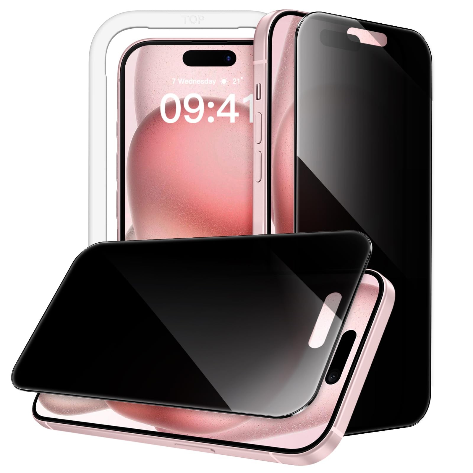 360° Privacy Screen Protector for iPhone 15 / 15 Plus / 15 Pro / 15 Pro Max