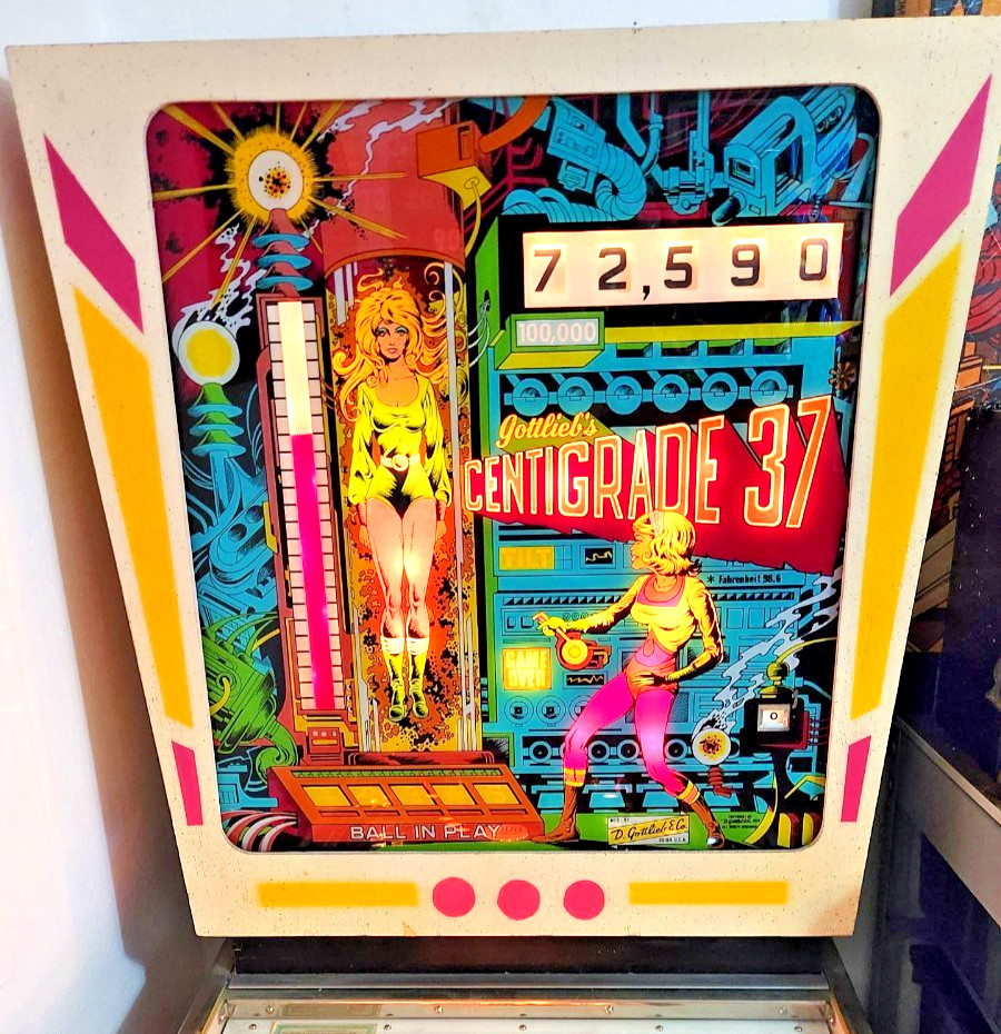 Vintage 1977 Gottlieb -Centigrade 37- Pinball Machine Working Great PickUp Only