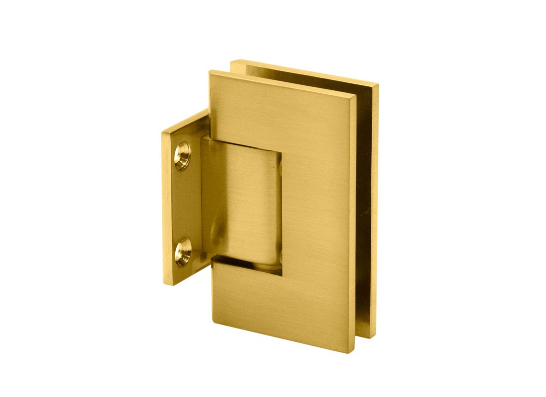 FHC GLENS2SB Glendale Square Wall Mount Hinge Short Back Plate - Satin Brass