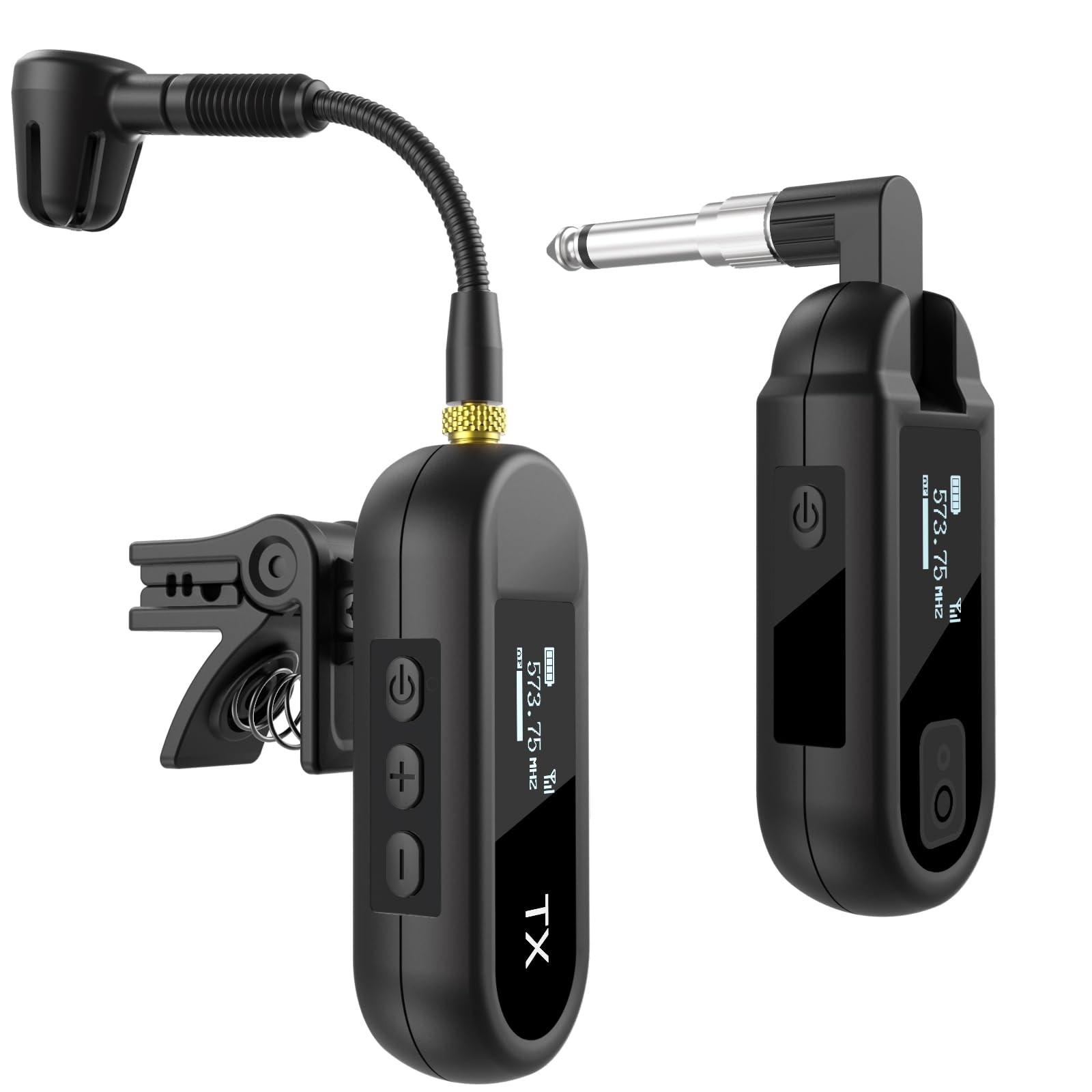 YXG Wireless UHF Saxophone Microphone System, Clip-On Instrument Microphone f...