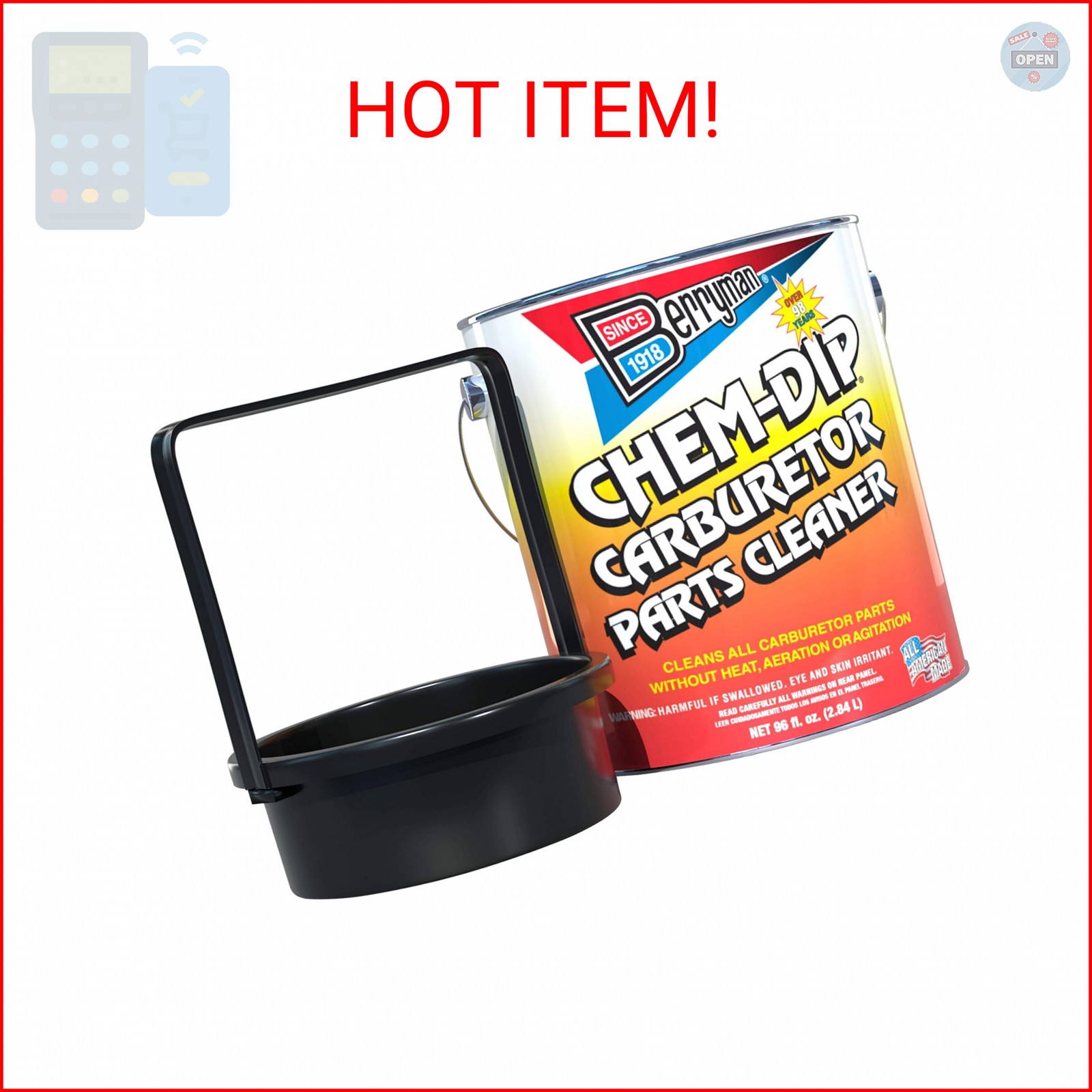 Berryman 0996 Chem-Dip Carburetor, 0.75 Gallon, (Single Unit)