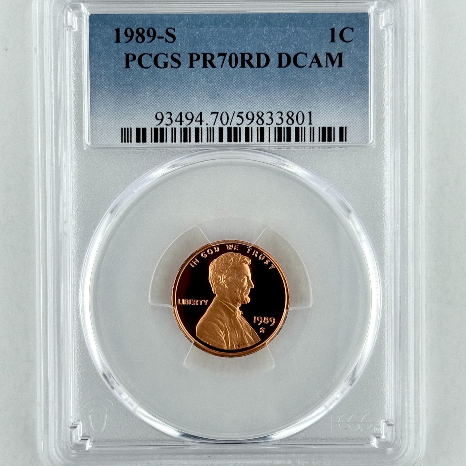 1989 S Lincoln Memorial Cent PR 70 RD DCAM PCGS Top Grade Free Shipping