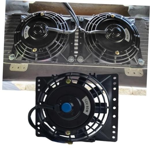 6 Inch Slim 650CFM Radiator Cooling Fans Universal Slim Pull 12V 80W Direct