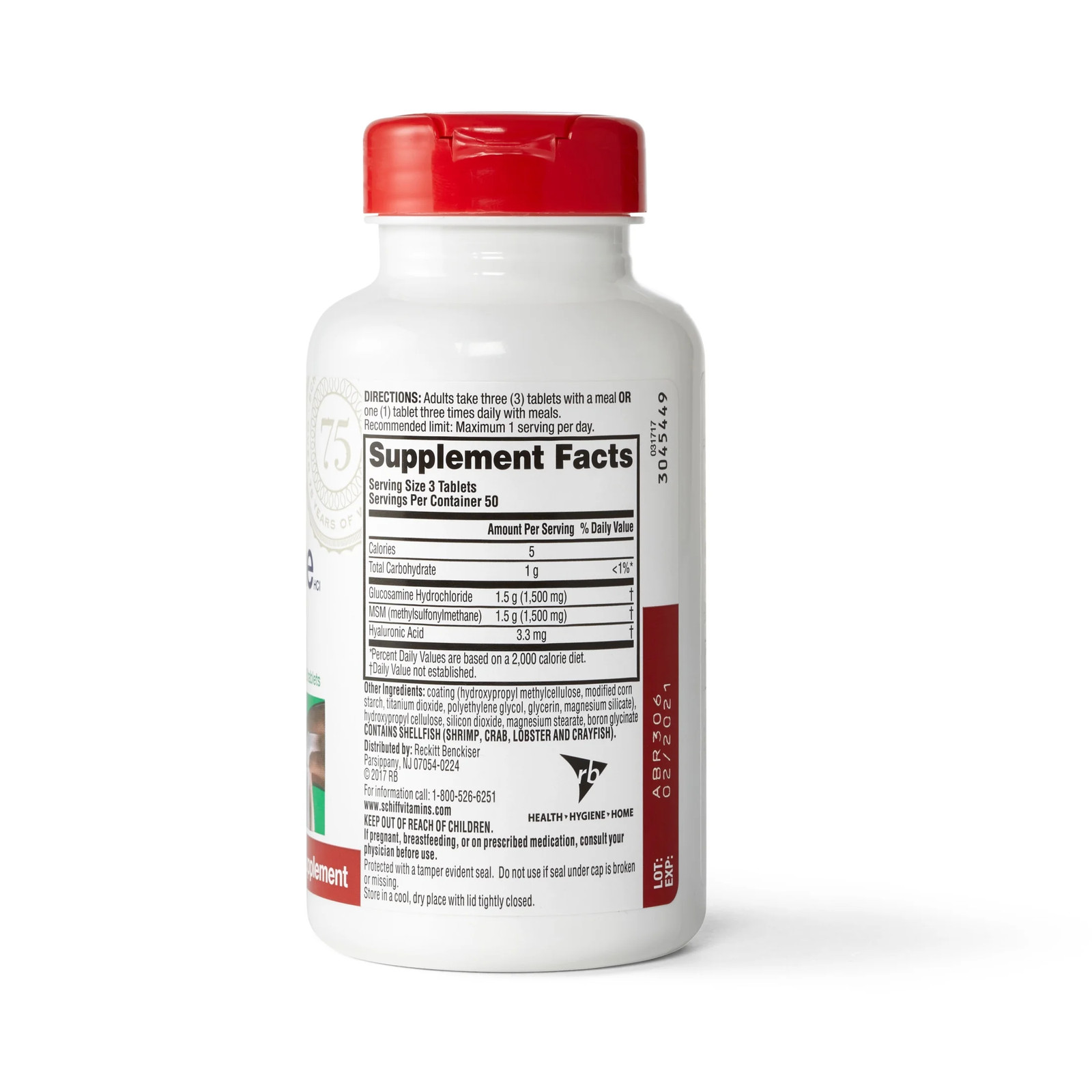 Glucosamine 1500Mg (Per Serving) plus MSM Tablets (150 Count), to Help S