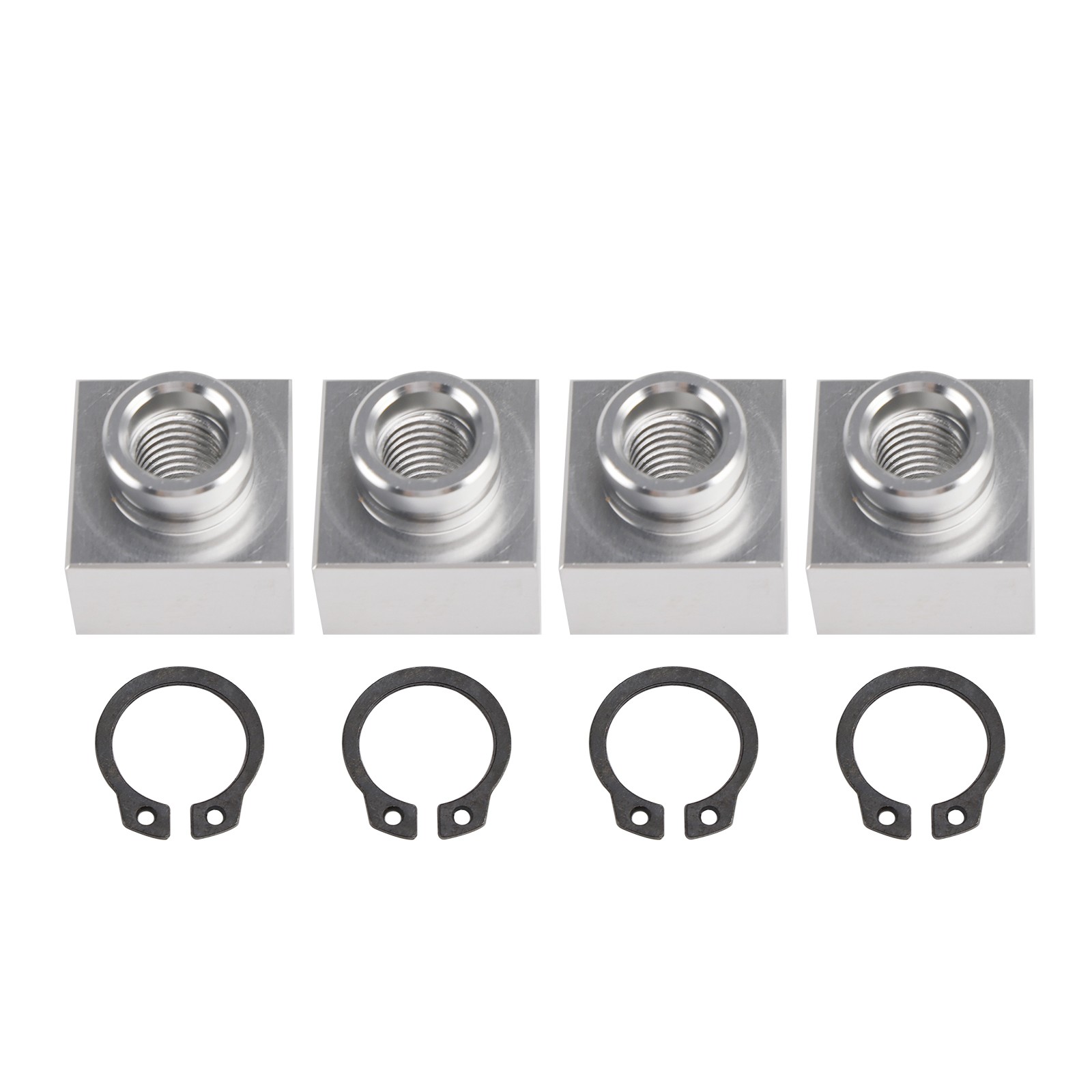 4X Set Snowmobile Trailer Insert Nut & Snap Ring 04414 03400 For Triton Xt & Lt