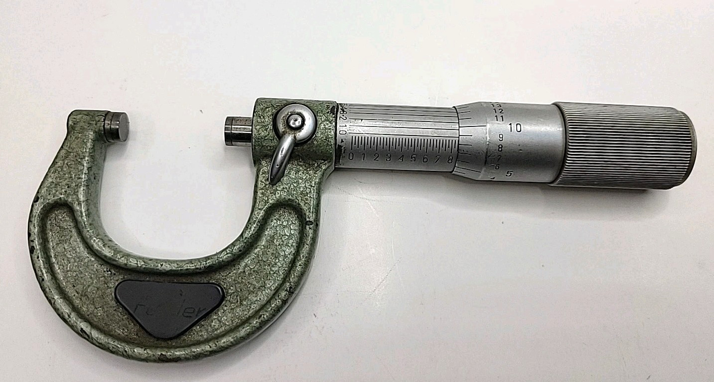Vintage Fowler Outside Micrometer - 0-1" Range, .0001"