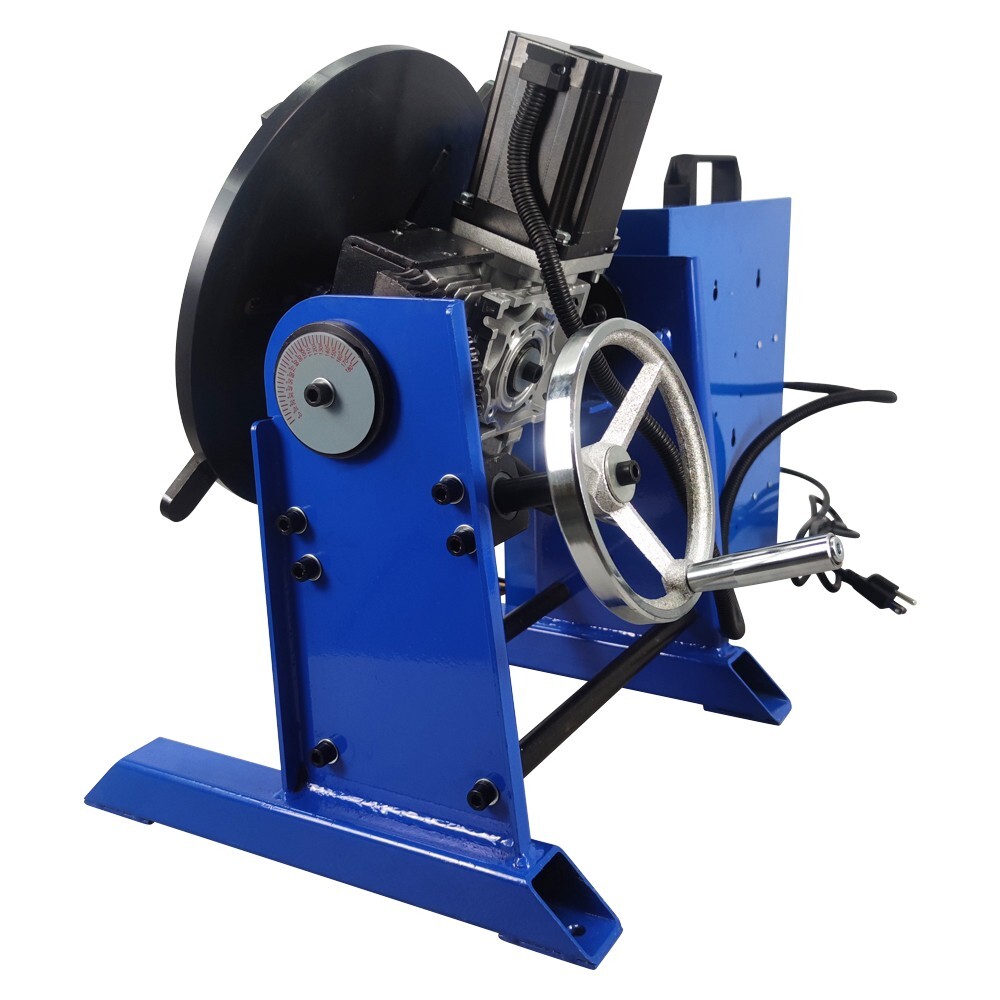 50KG Welding Positioner Turntable Welding Bench PLC Controller+ 200MM Chuck