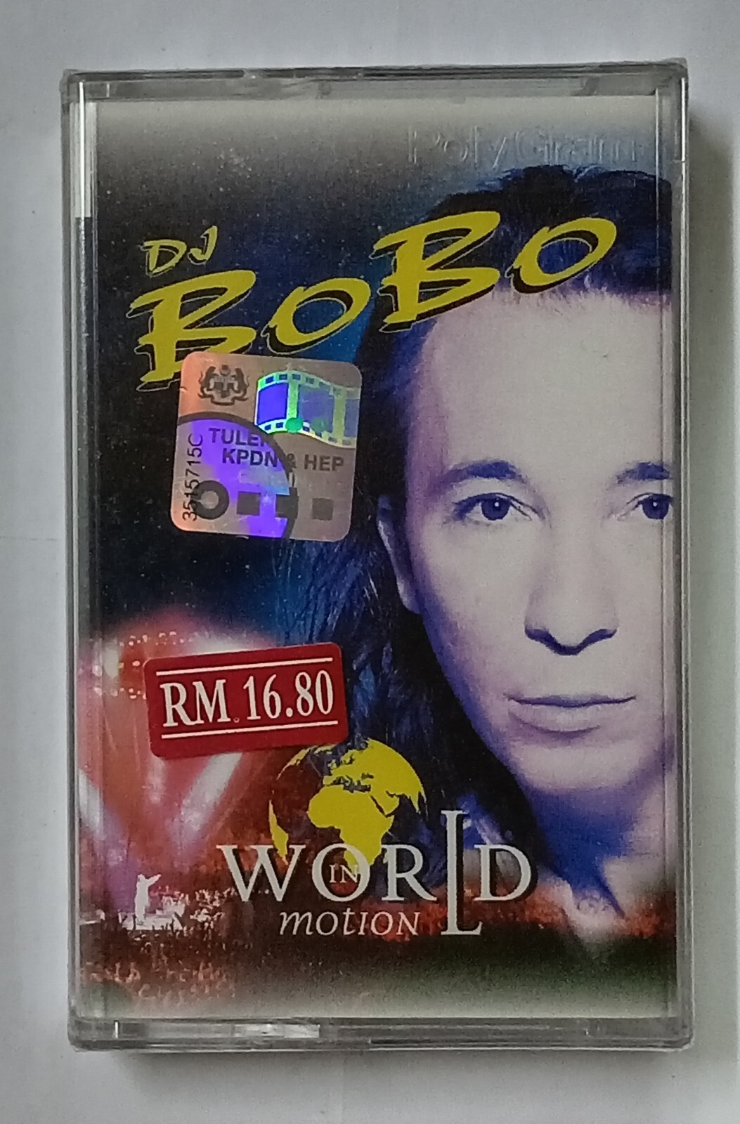 World In Motion by DJ BOBO Rare ToGo/PolyGram Malaysia Cassette Brand New Sealed