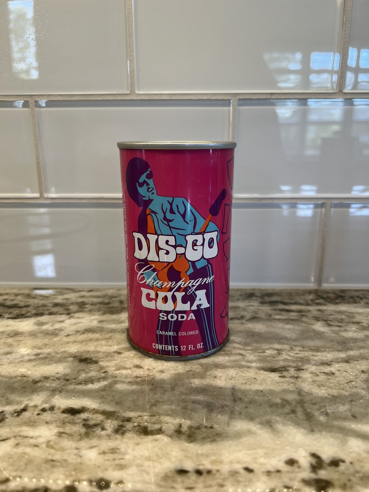 Vintage Dis-co Cola Pull Tab Steel Soda Pop Can