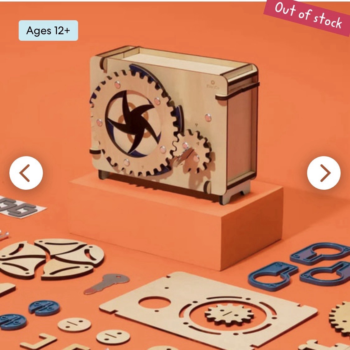 KiwiCo Eureka Crate Mechanical Lock Box Build Your Own Kit 12+ STEM Engineering