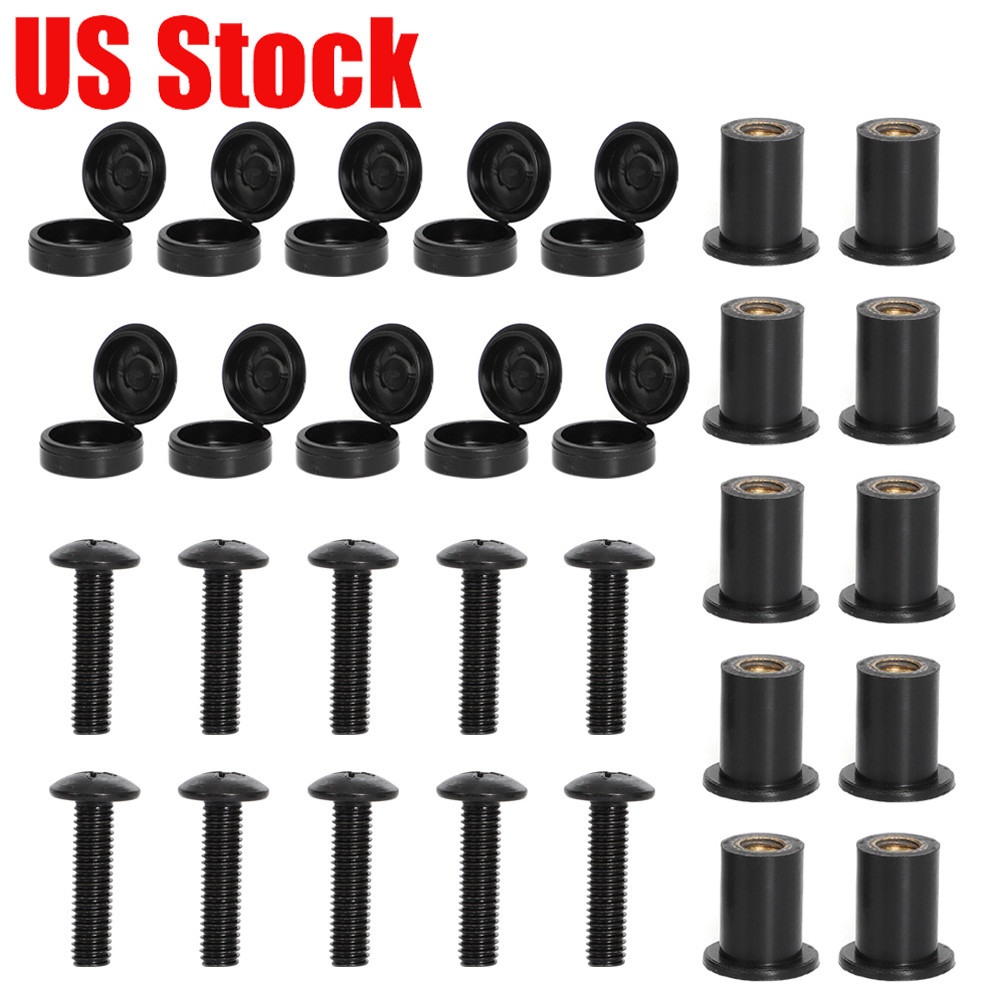For Arctic Cat Snowmobile Windshield Mounting Screw, Expansion Nuts Caps Kit