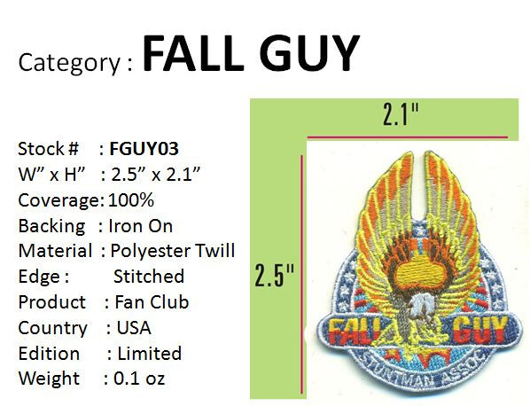 2.5 INCH FALLGUY SET OF 2 PATCHES - 2 x FGUY03