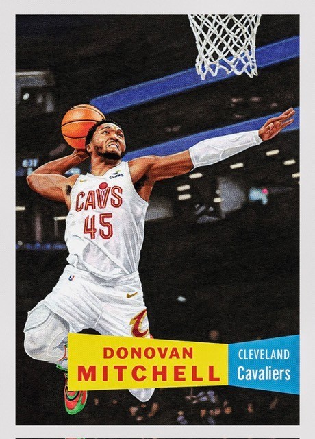 TOPPS BASKETBALL NBA LIVING CARD CLEVELAND CAVALIERS DONOVAN MITCHELL #26