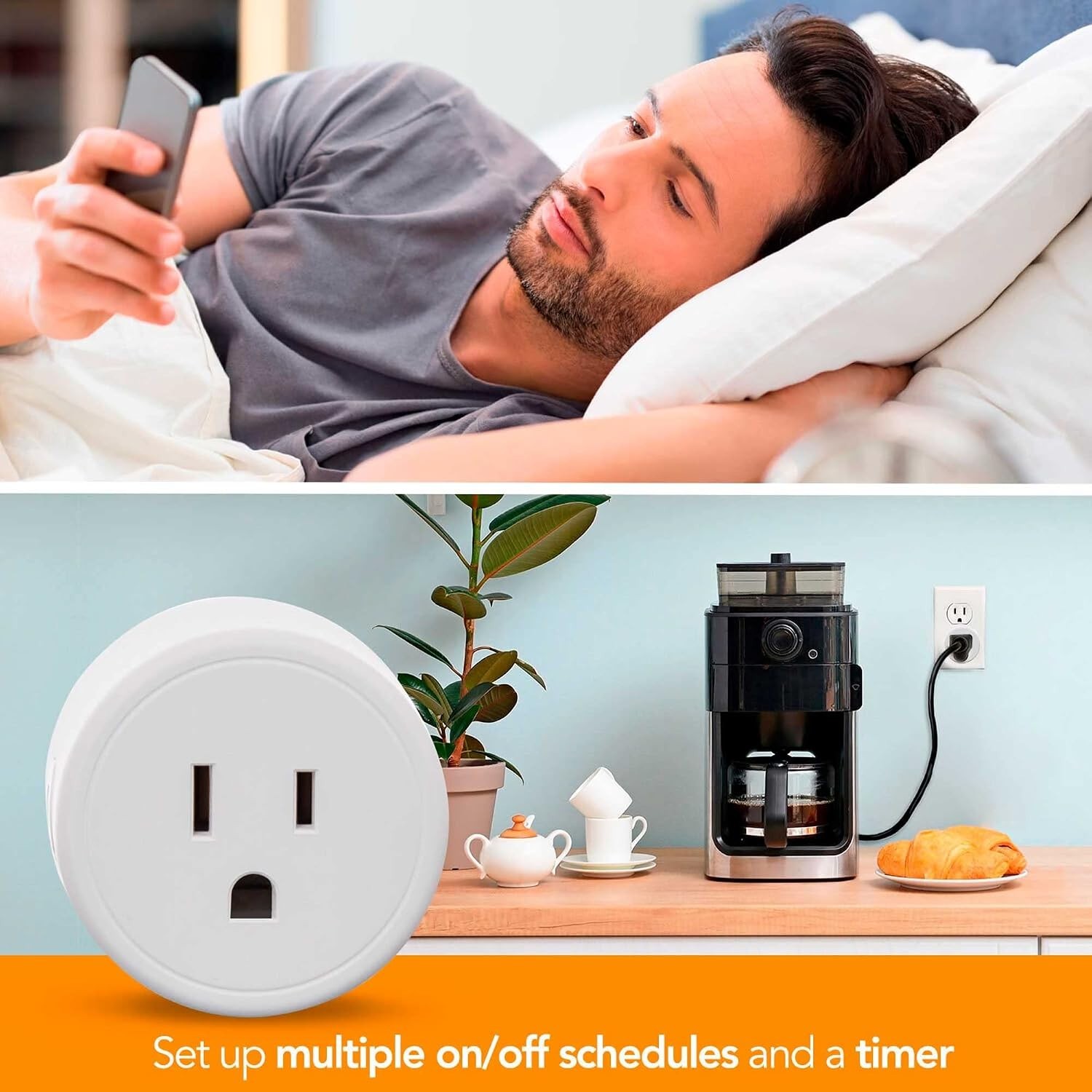 Simplify Living: 4-Pack WiFi Smart Plugs with App Control & Voice Activation