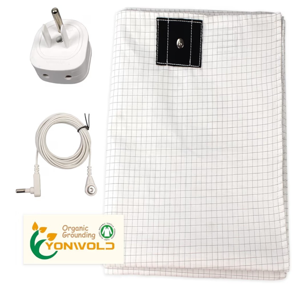 Organic Grounding Sheet 10% Silver for Bed Sleeping Therapy Twin Size