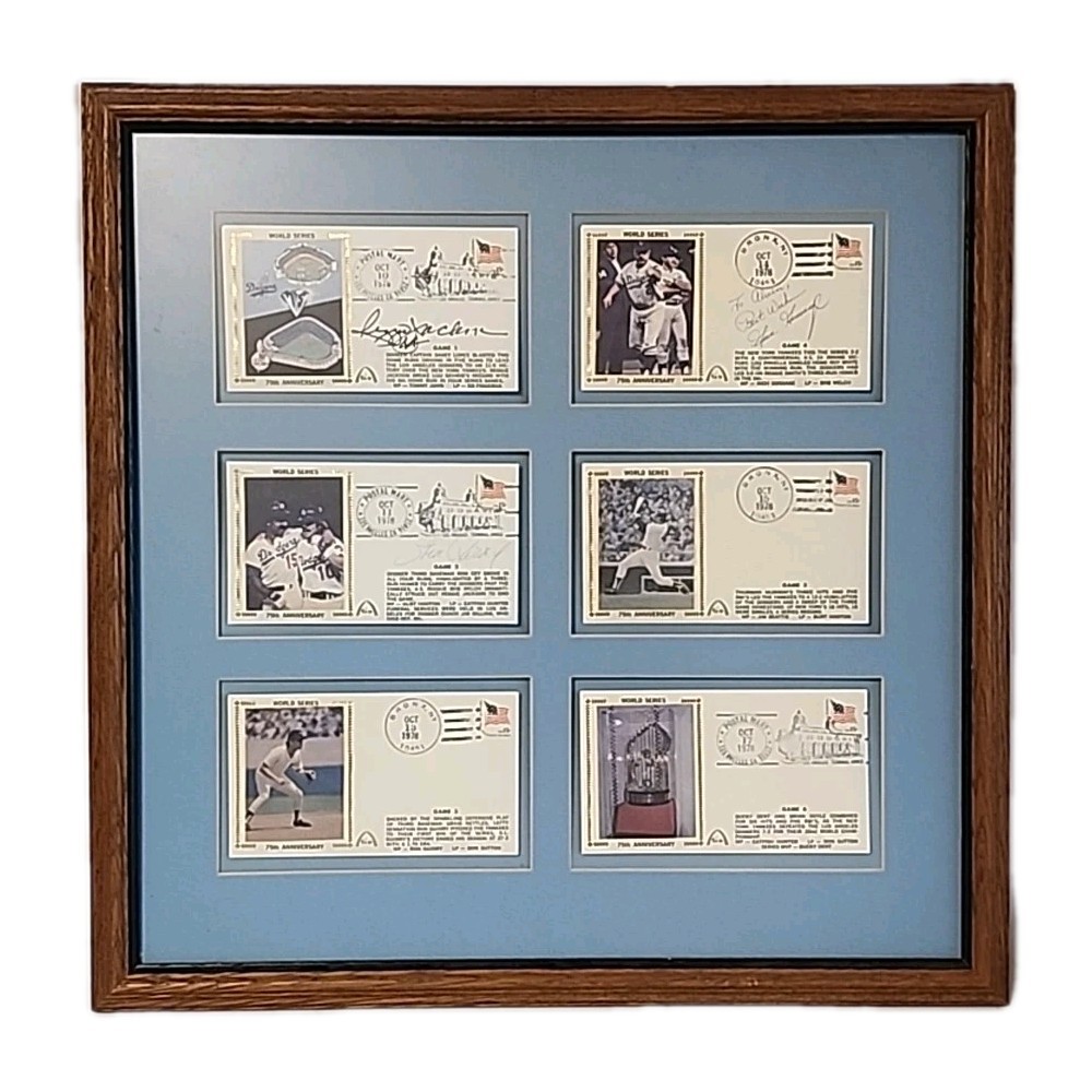 1978 World Series Dodgers vs Yankees Signed- Inscribed 75Th Annv. 1st Day Covers