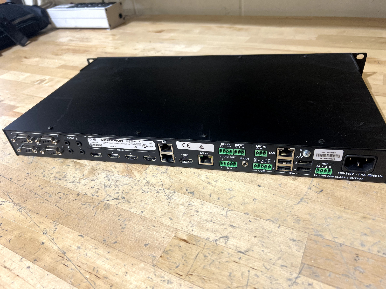 Crestron DMPS3-4K-150-C 3-Series 4K Tested