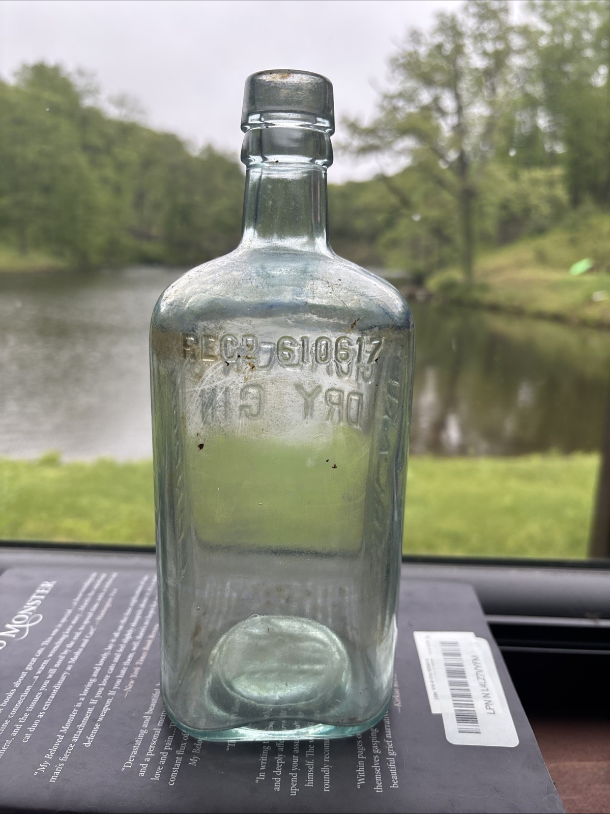 Gordon’s Dry Gin Embossed Bottle; London England