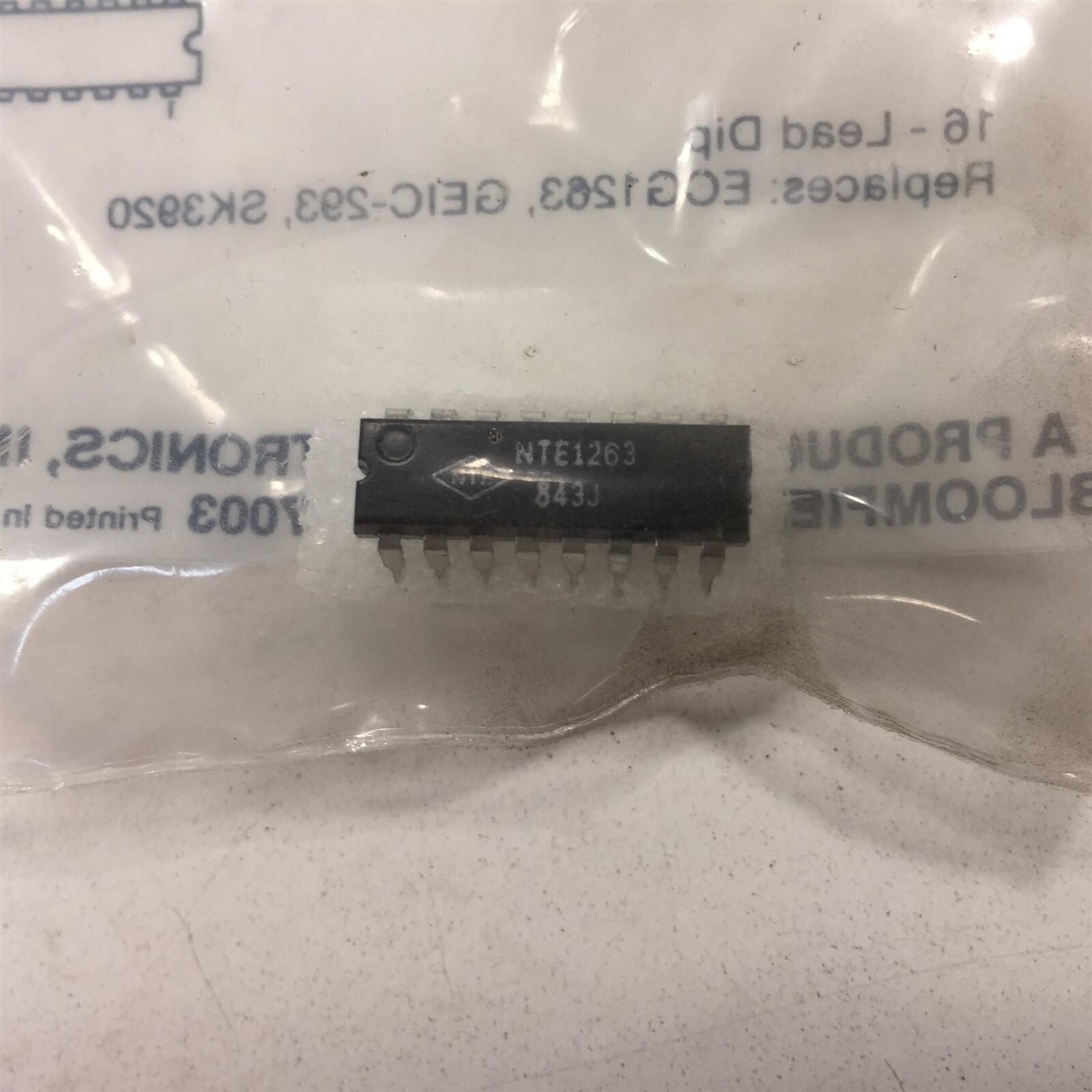 (1) NTE NTE1263 Integrated Circuit Record/Playback Circuit for VCR