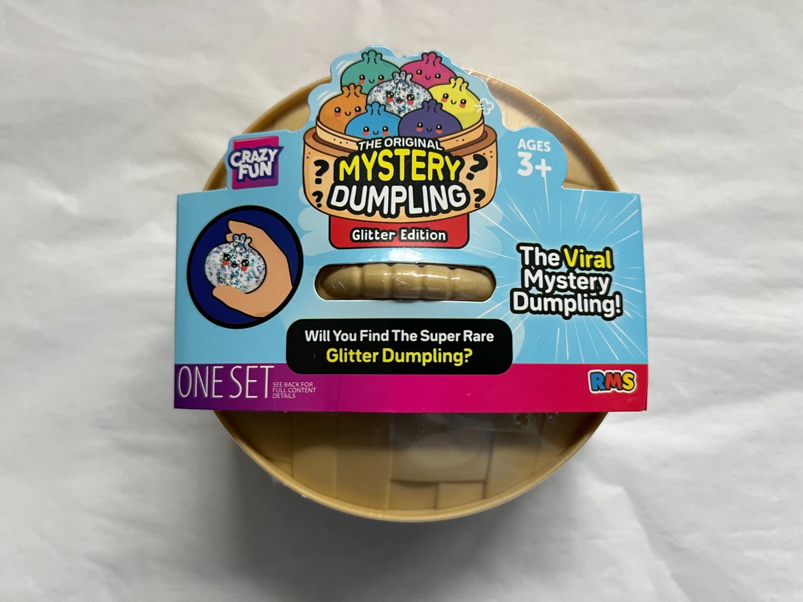 New RMS Crazy Fun Mystery Viral Squishy Dumpling Glitter Edition Toy