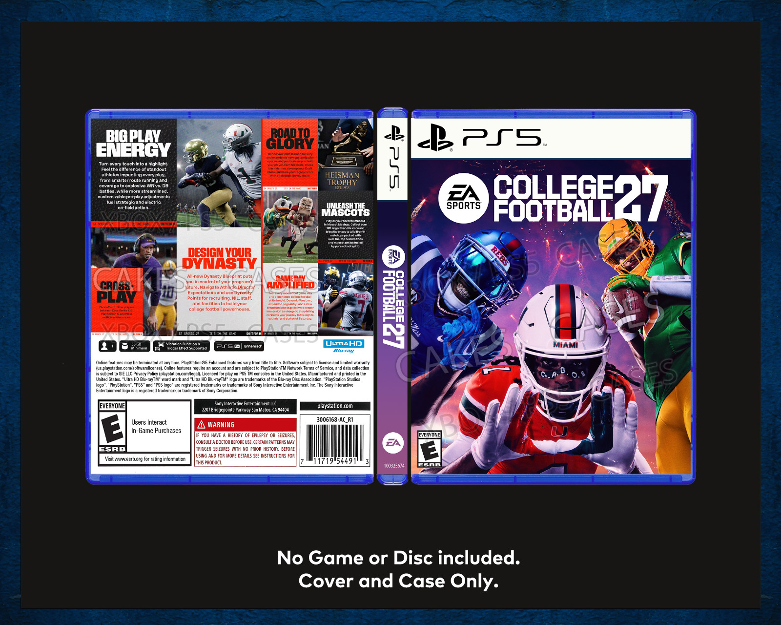 EA College Football 27 - PS5 Empty Case Replacement (No Game)
