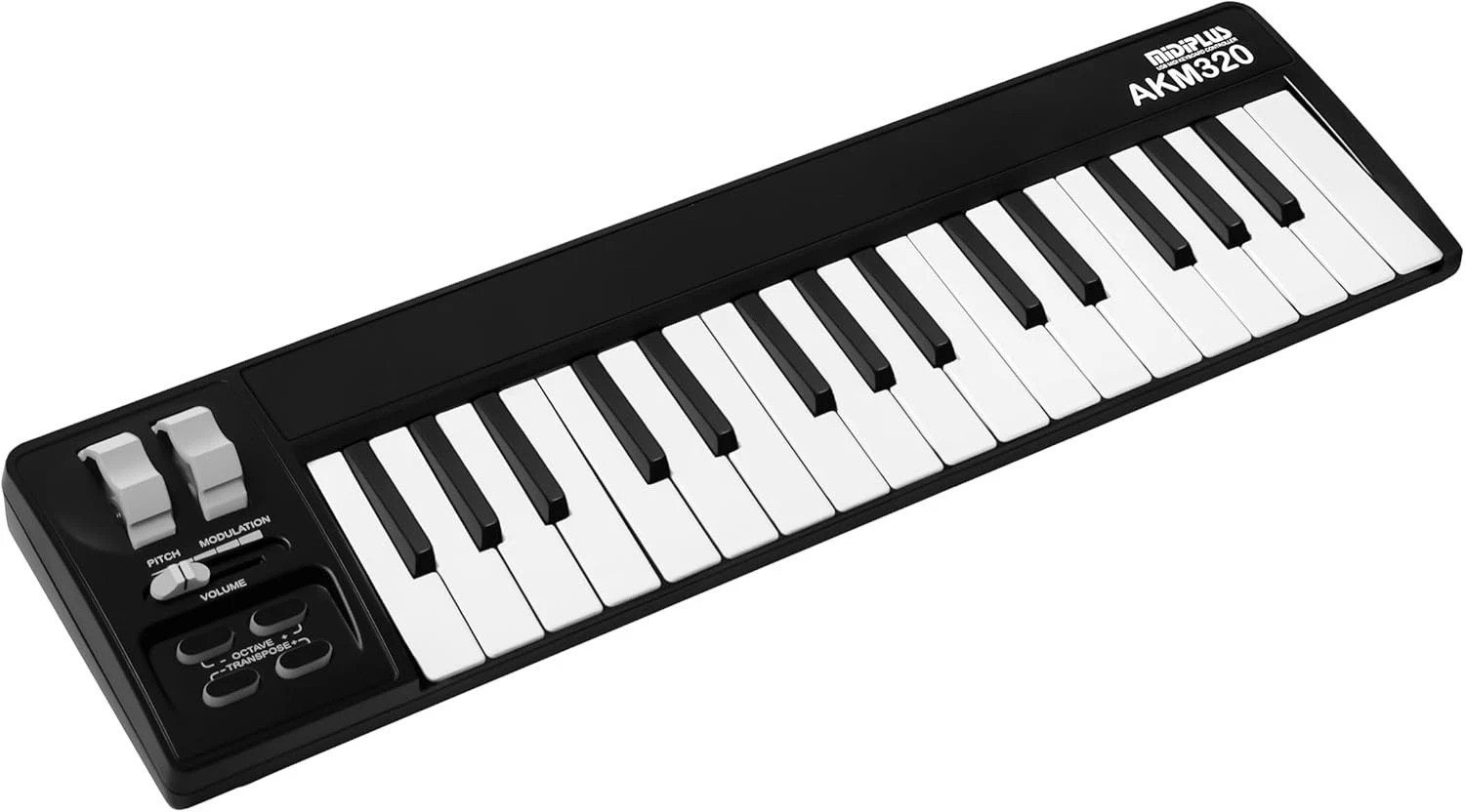 Lightweight 32-Key Midi Controller with Touch-Sensitive Keys & Octave Buttons