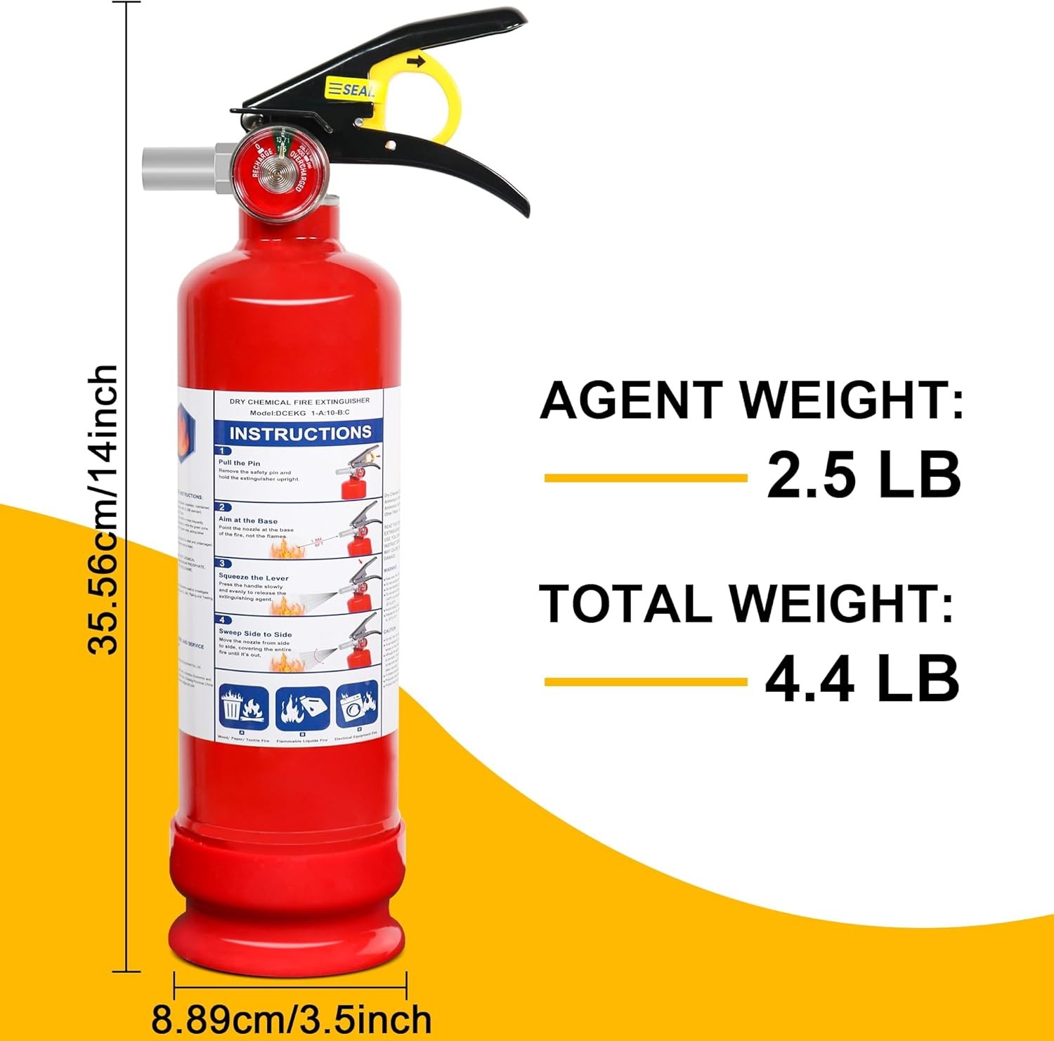 2.5 lb Fire Extinguisher 6 Pack