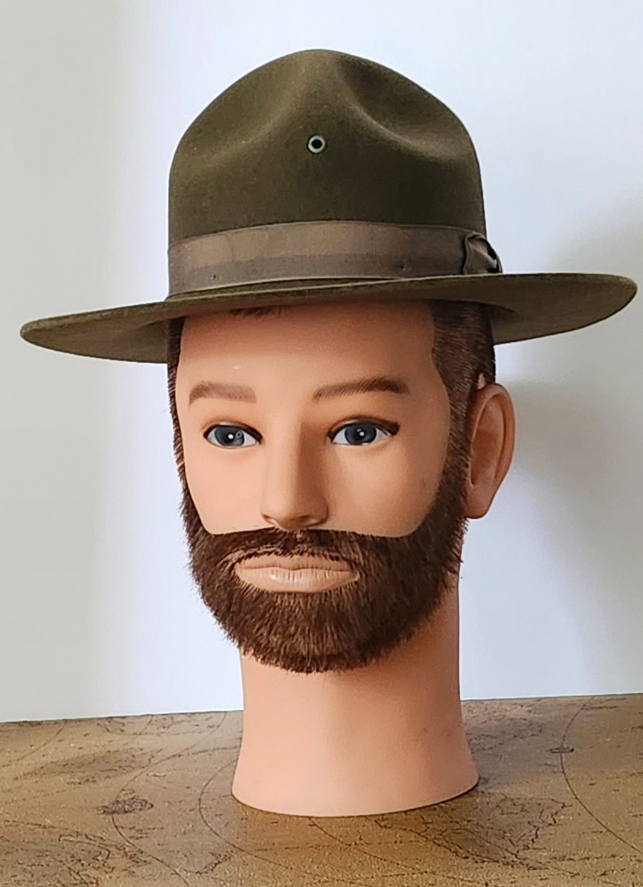 US Military Drill Sergeant Hat Service Size 6 1/2 - Nice Condition