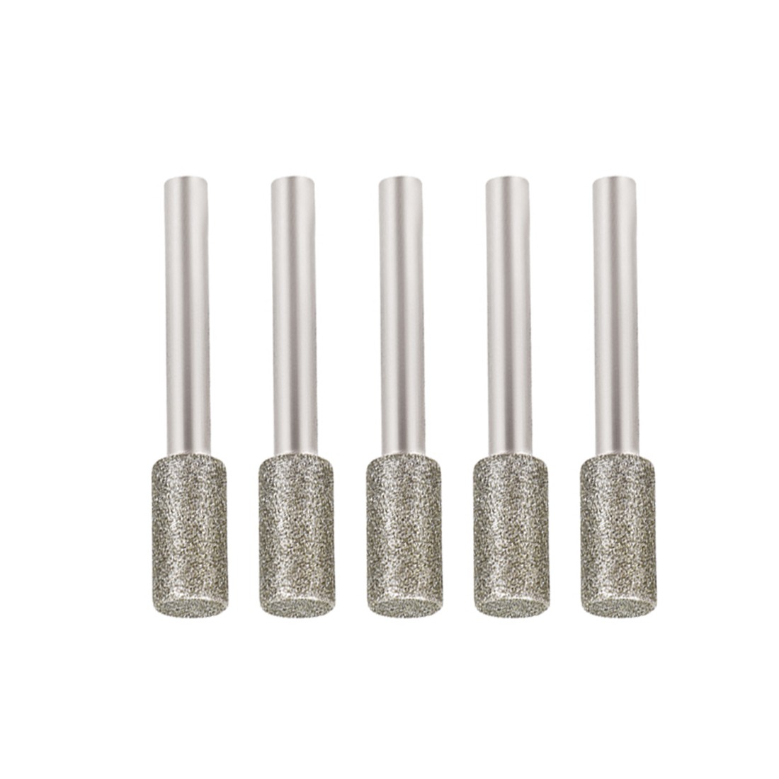 Diamond Burrs Grinding Drill Bits 1/4-Inch Shank 10mm Cylindrical 120 Grit,10Pcs