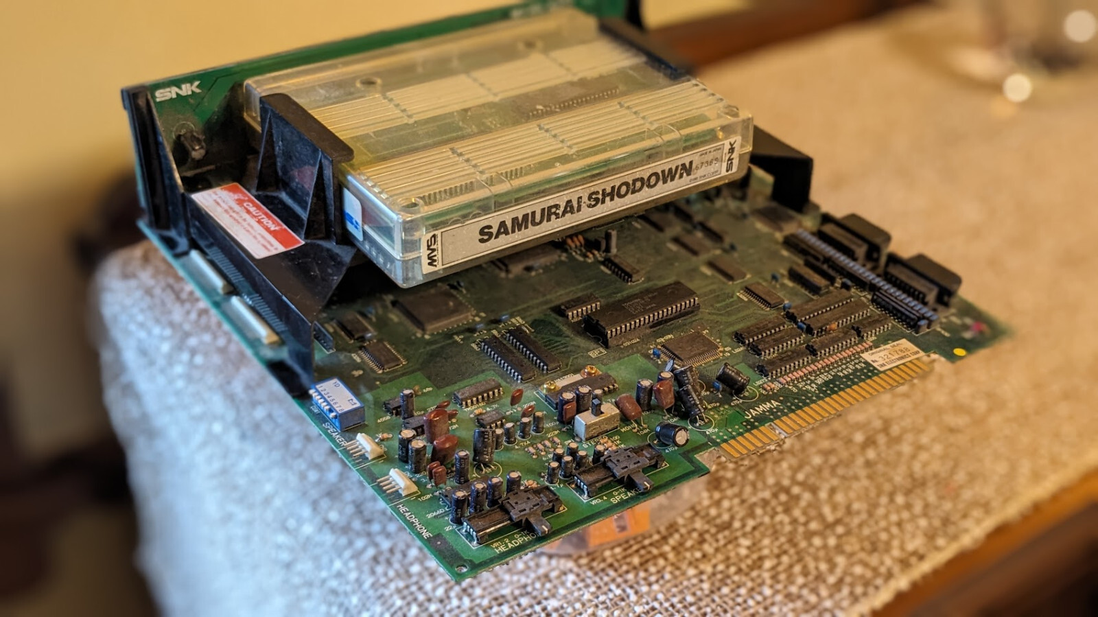 Neo Geo 1 Slot MVS Jamma Board + Samurai Shodown cart Neo-Mvh Slot 1F SNK NeoGeo