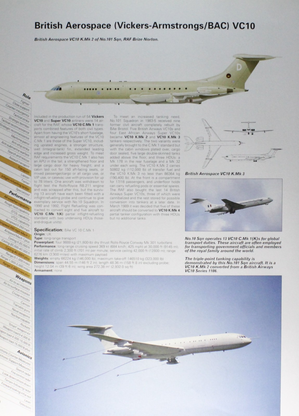 British Aerospace BAC VC 10 VC-10 Picture Plane Aircraft Vtg Sheet Wall Art