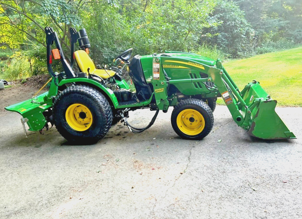 John Deere 2520 Compact Utility  Tractor With Front End Loader/Tiller for sale