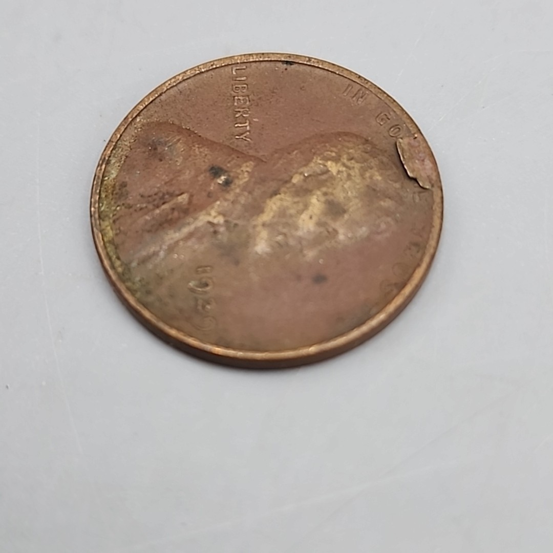 1929 Lincoln Wheat Cent Penny Delamination Error Coin
