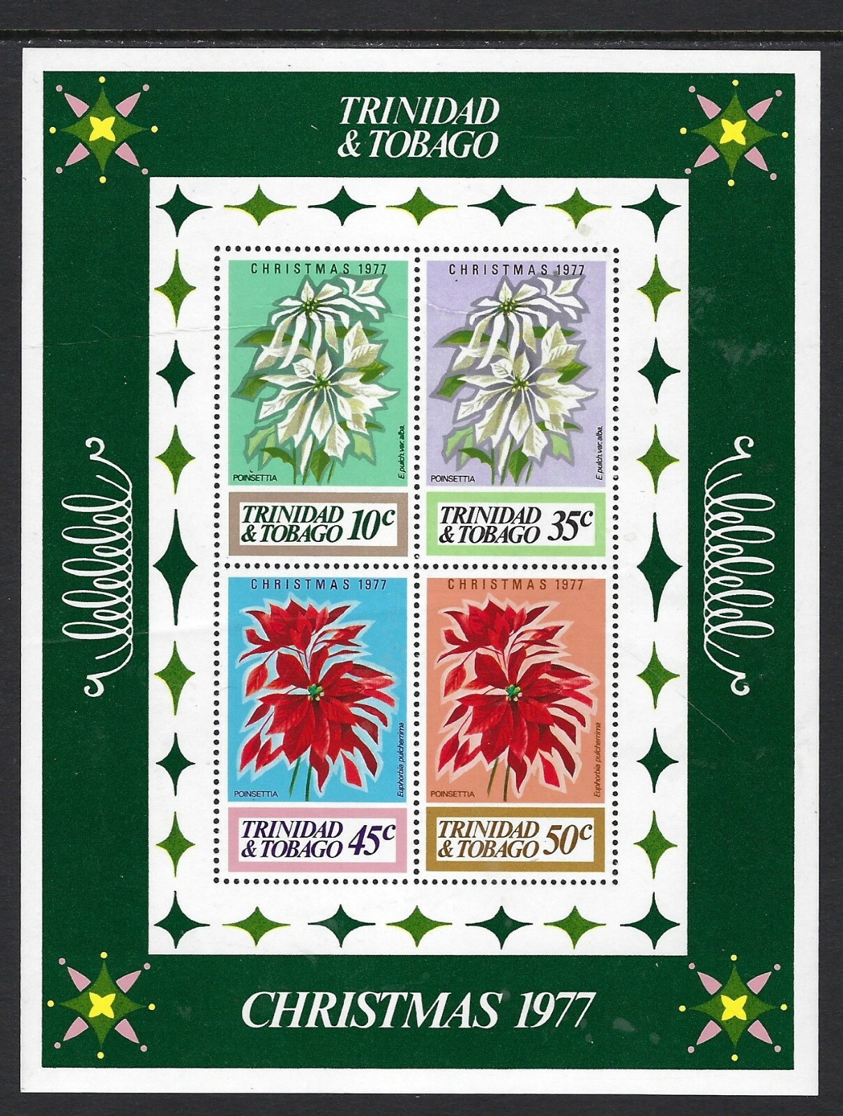 Beautiful  1977 MNH Souvenir Sheet from Trinidad & Tobago.................22L-01
