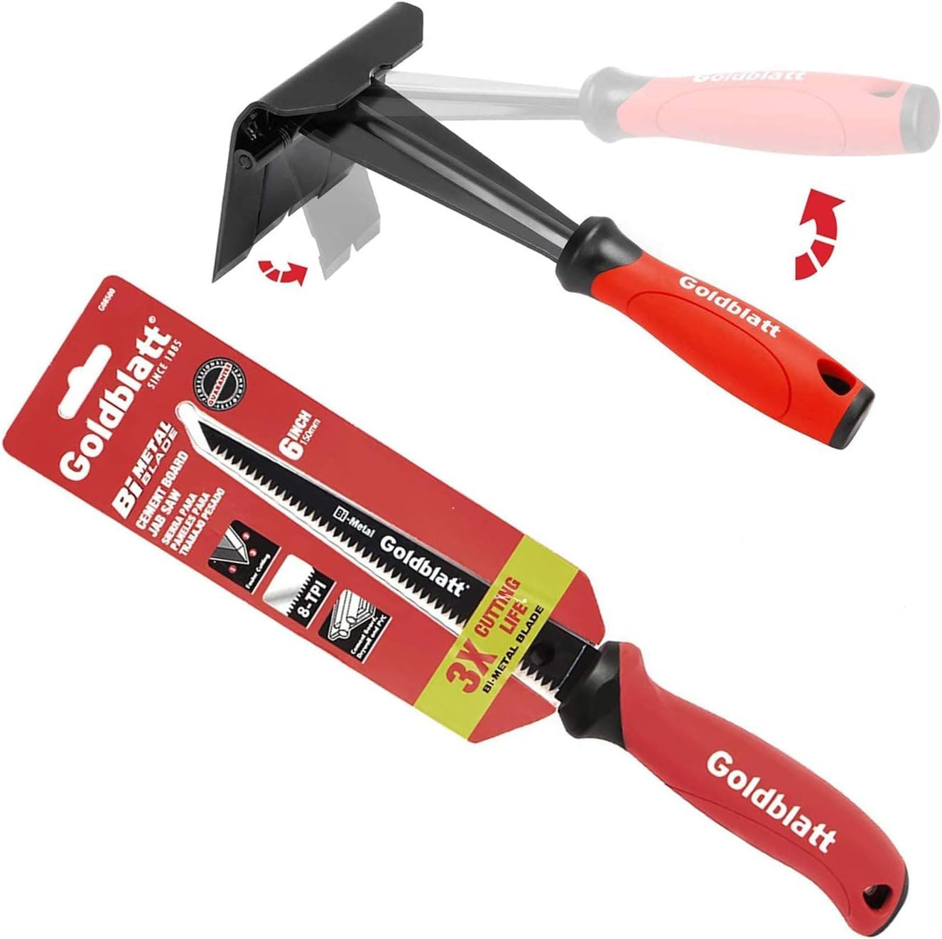 Trim Puller, Removal Multi-Tool &  Jab Saw - 6-Inch Drywall Wallboard Saw