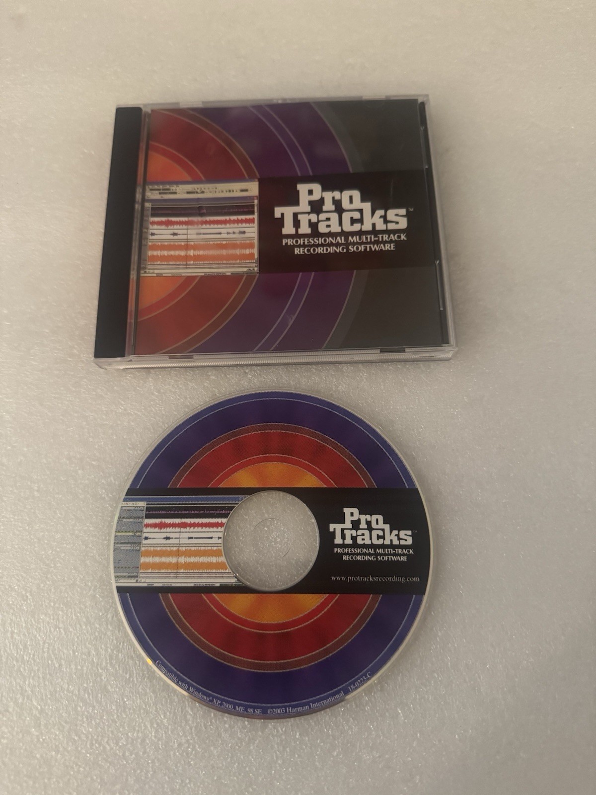 Pro Tracks Professional Multi Track Recording Software 2003 Media Vintage