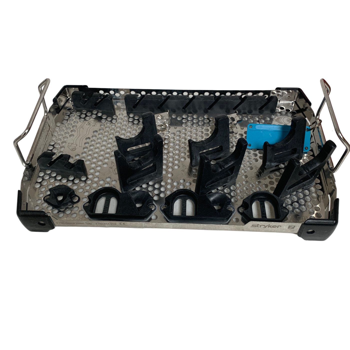 STRYKER SYSTEM 7 STORAGE INSERT TRAY FOR 3 HANDPIECES 7102-454-01