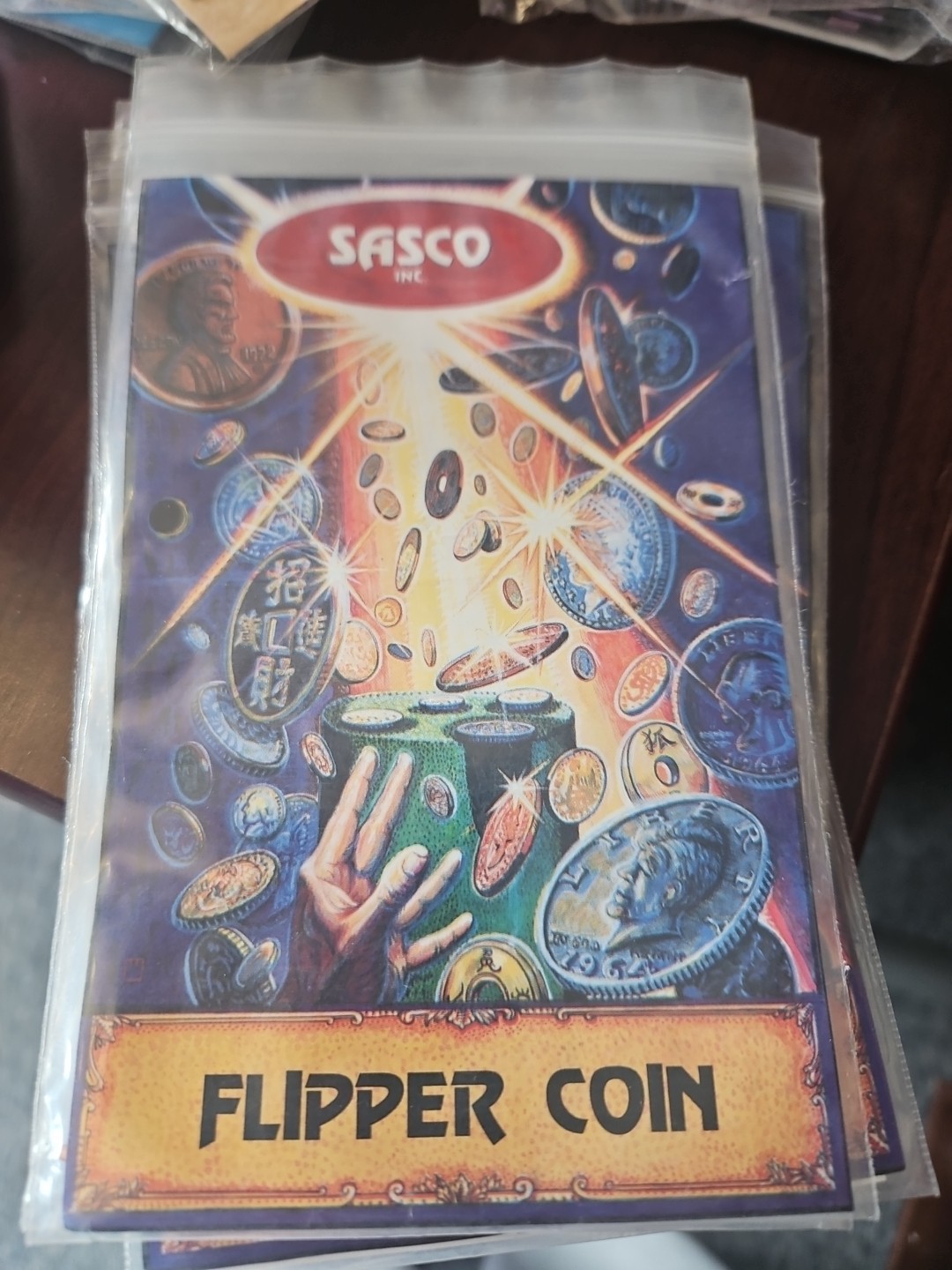 🔥 Sasco FLIPER COIN #16 RARE Magic Trick QUARTER W/ INSTRUCTIONS
