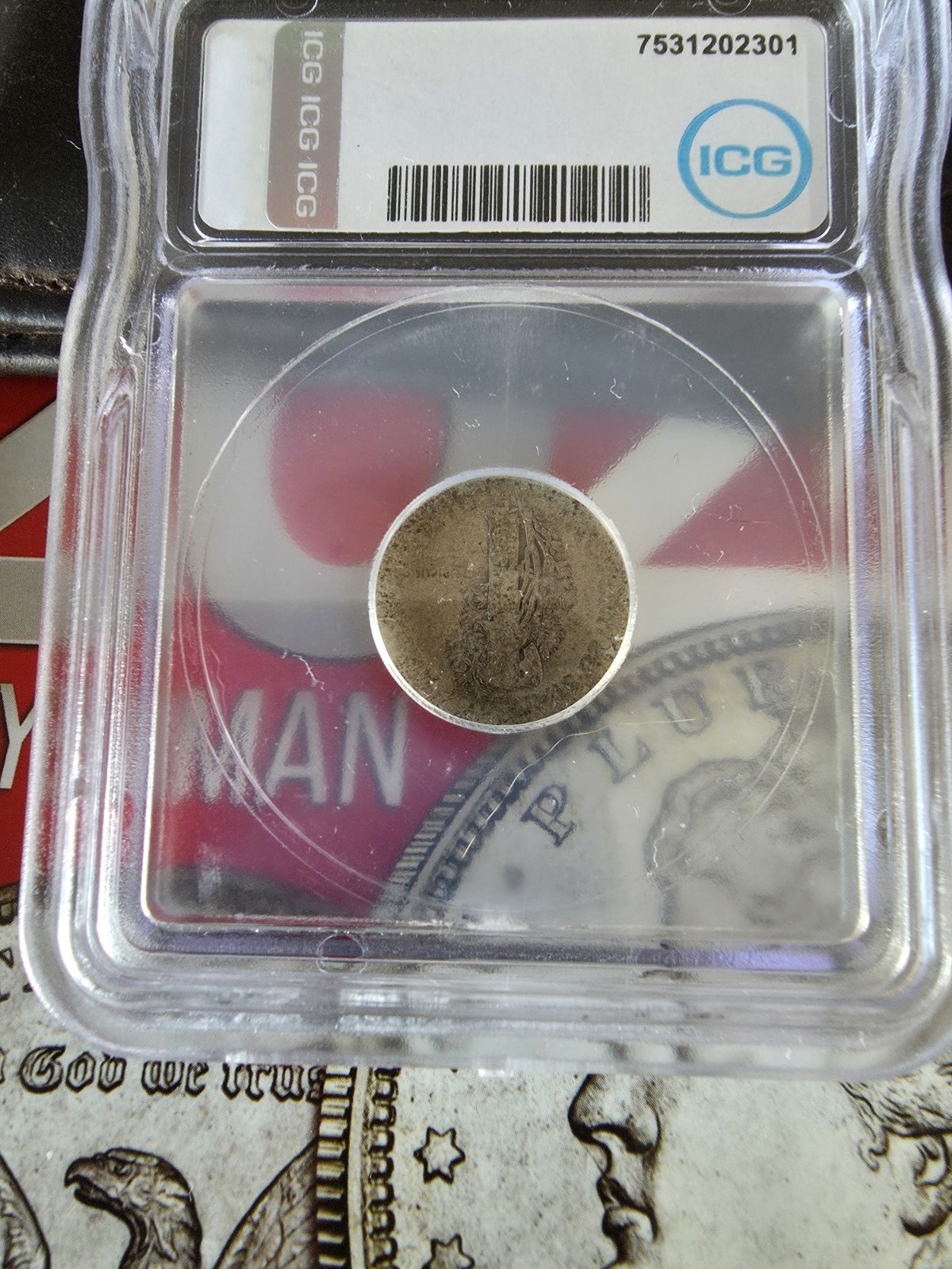 1919 ICG-AG3 Mercury Dime Silver