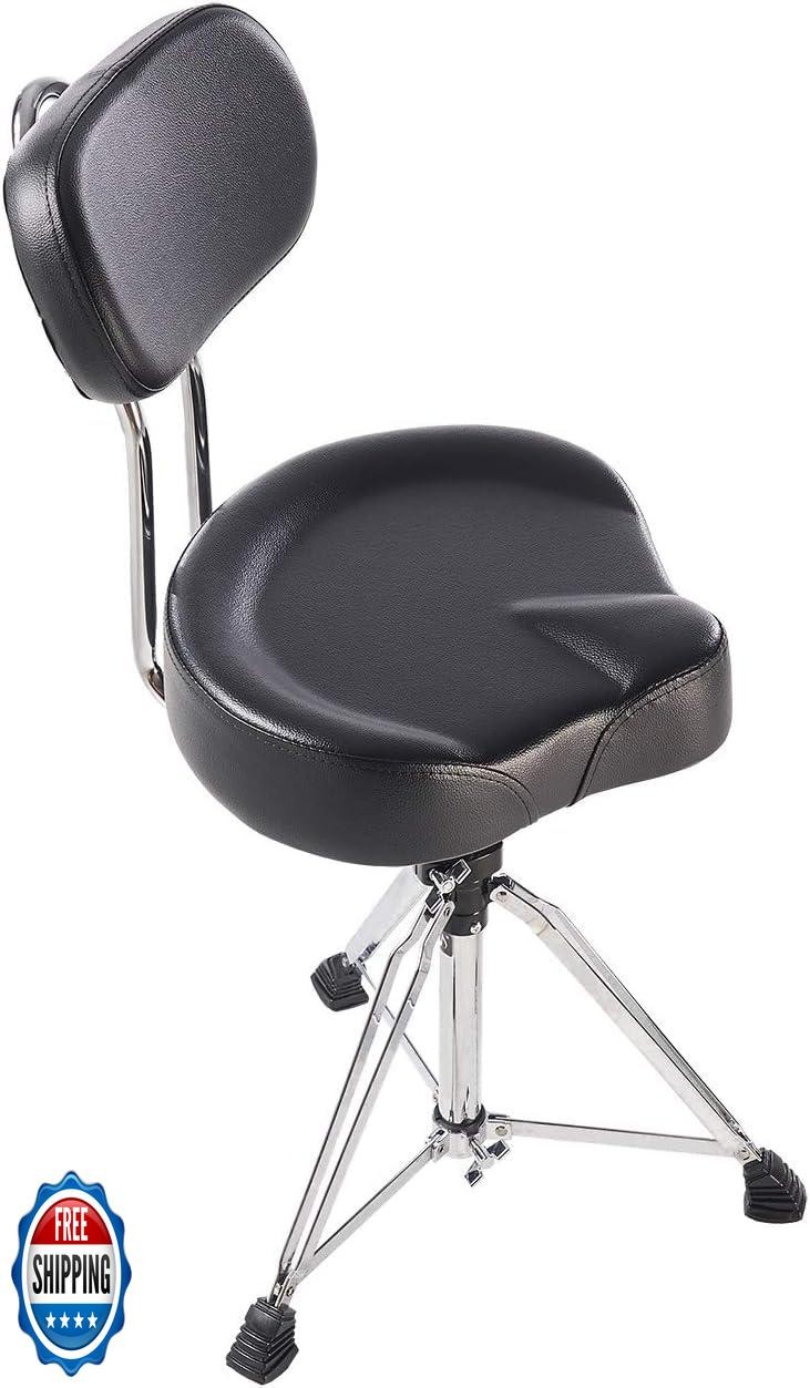 Funday Drum Throne Made in Taiwan Adjustable Motorcycle Style with Large Back