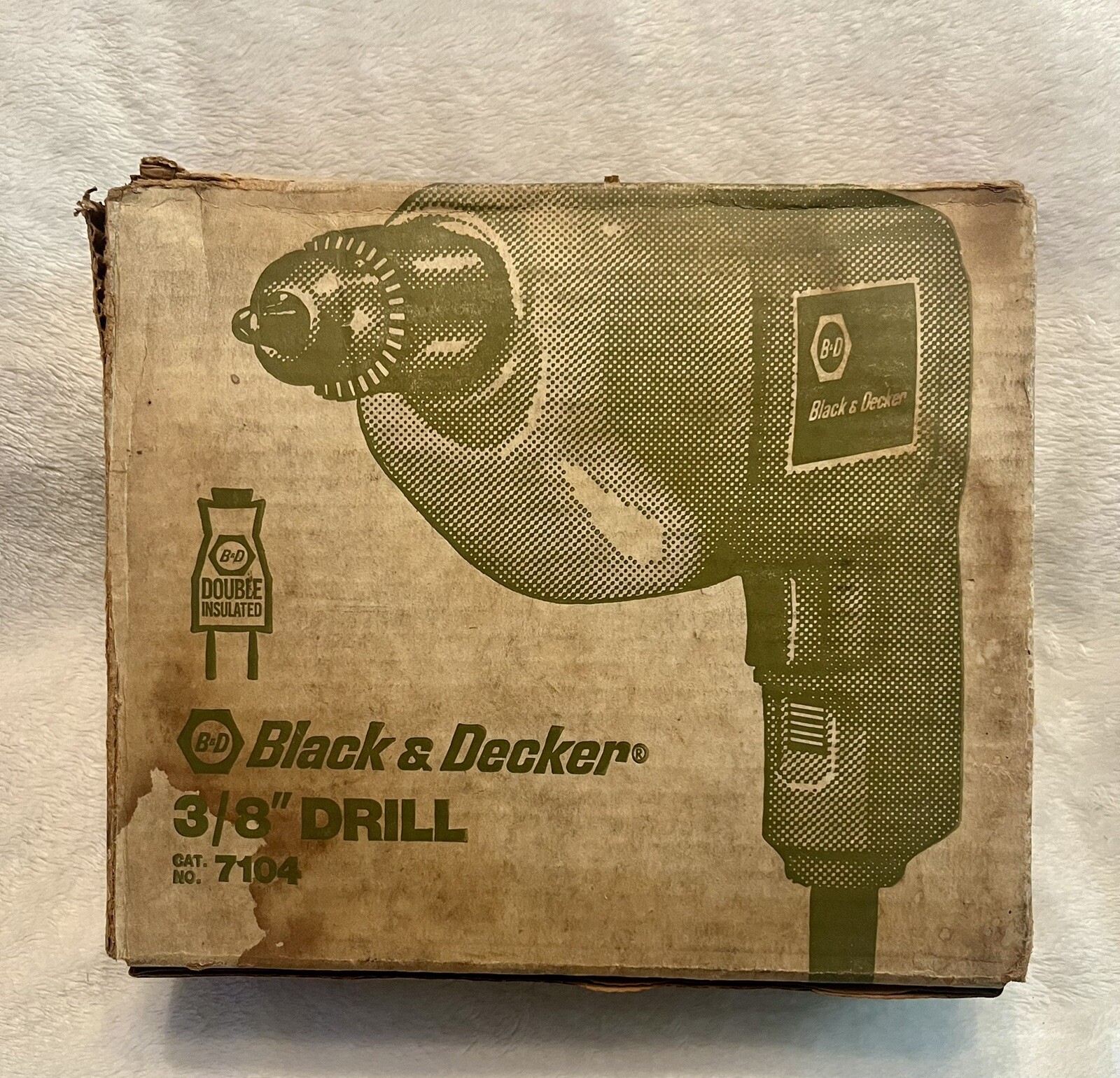 BLACK+DECKER Corded Electric Drill Model #7014.  In Original Box