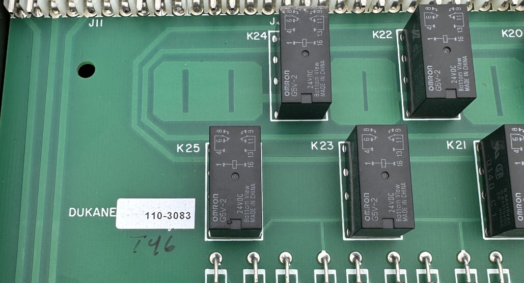 Dukane 9A1825 Intercom Audio Selection Relay Panel
